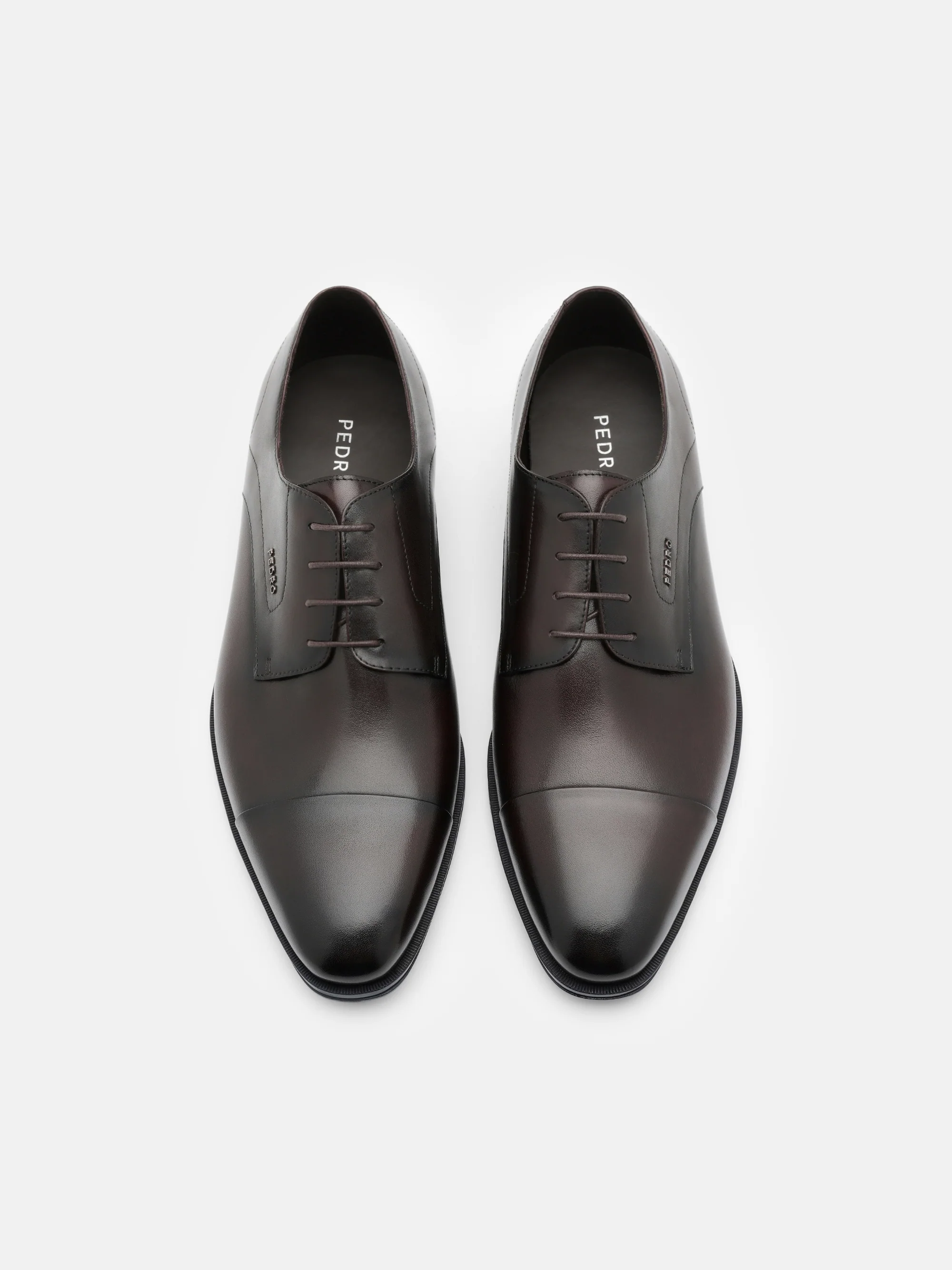 Leather Captoe Derby Shoes - Image 8
