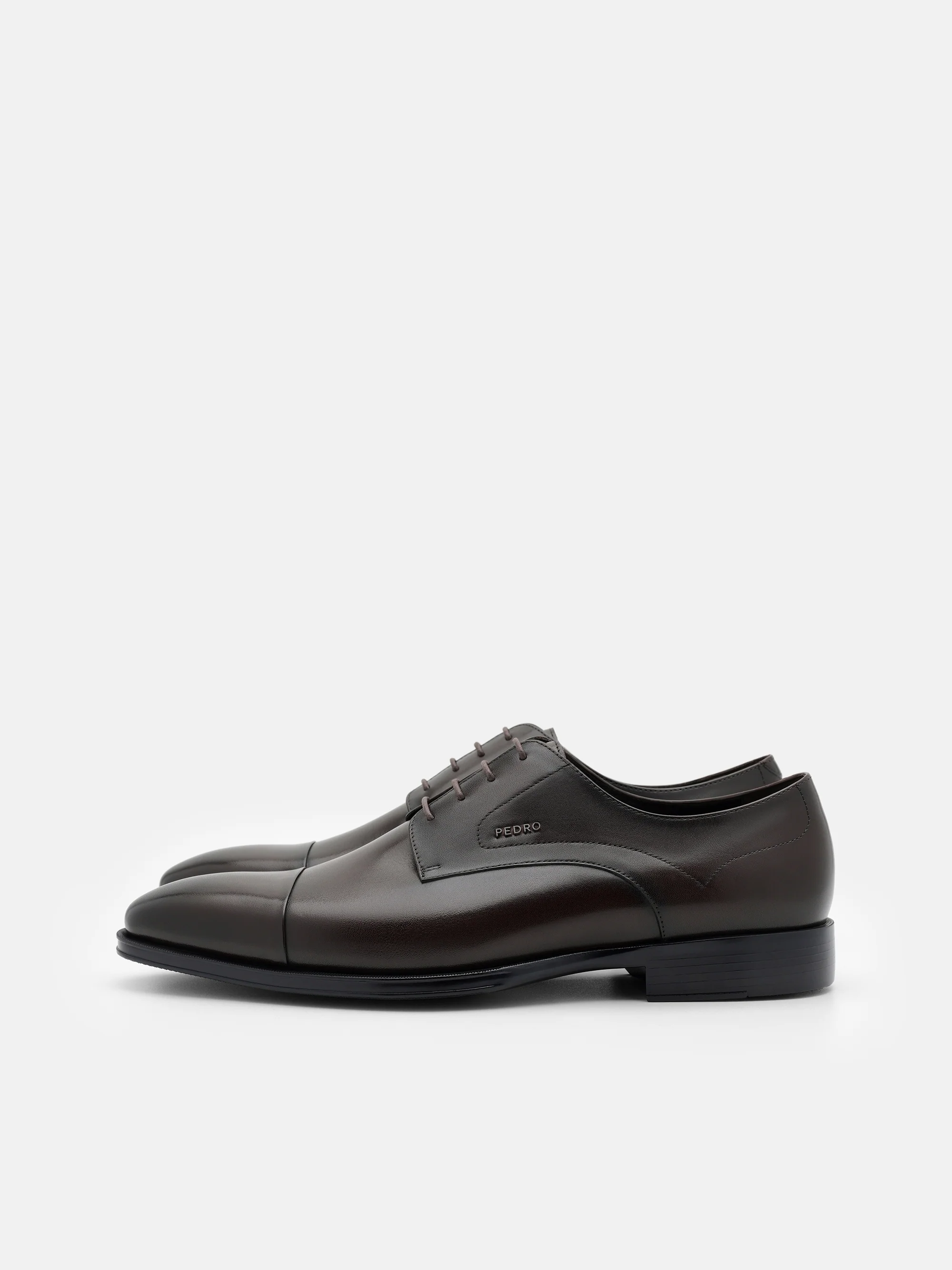 Leather Captoe Derby Shoes - Image 10