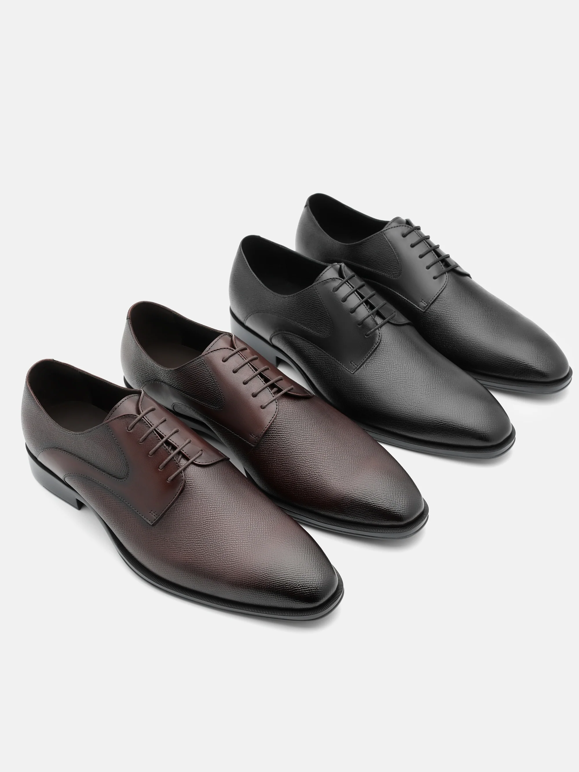 Saffiano Leather Derby Shoes - Image 6