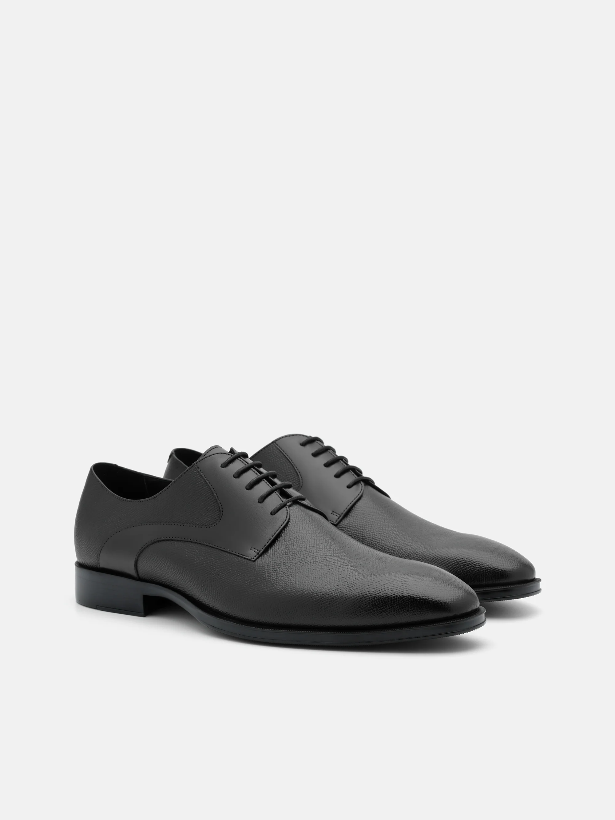 Saffiano Leather Derby Shoes - Image 8