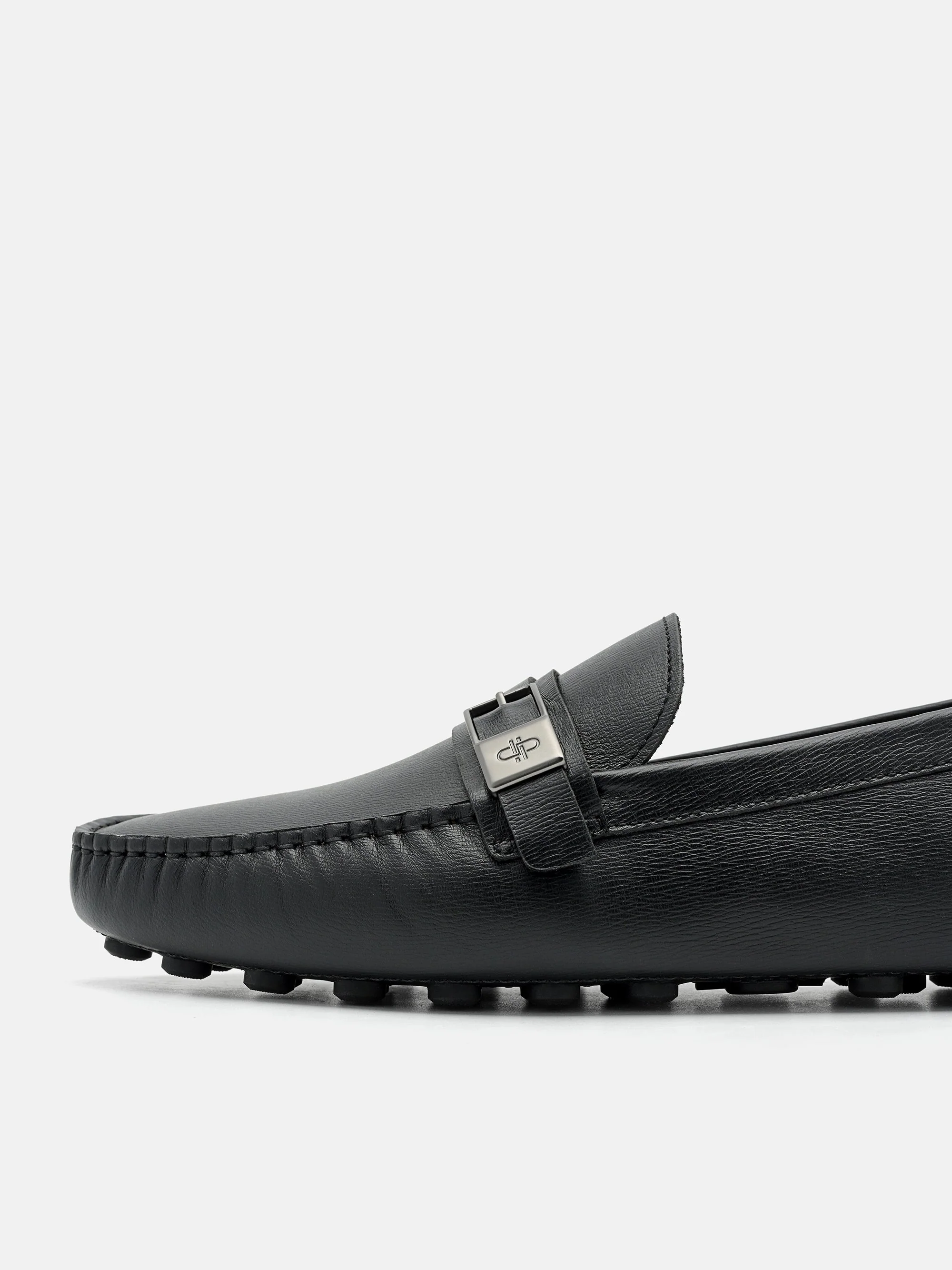 Embossed Leather Driving Shoes - Image 11