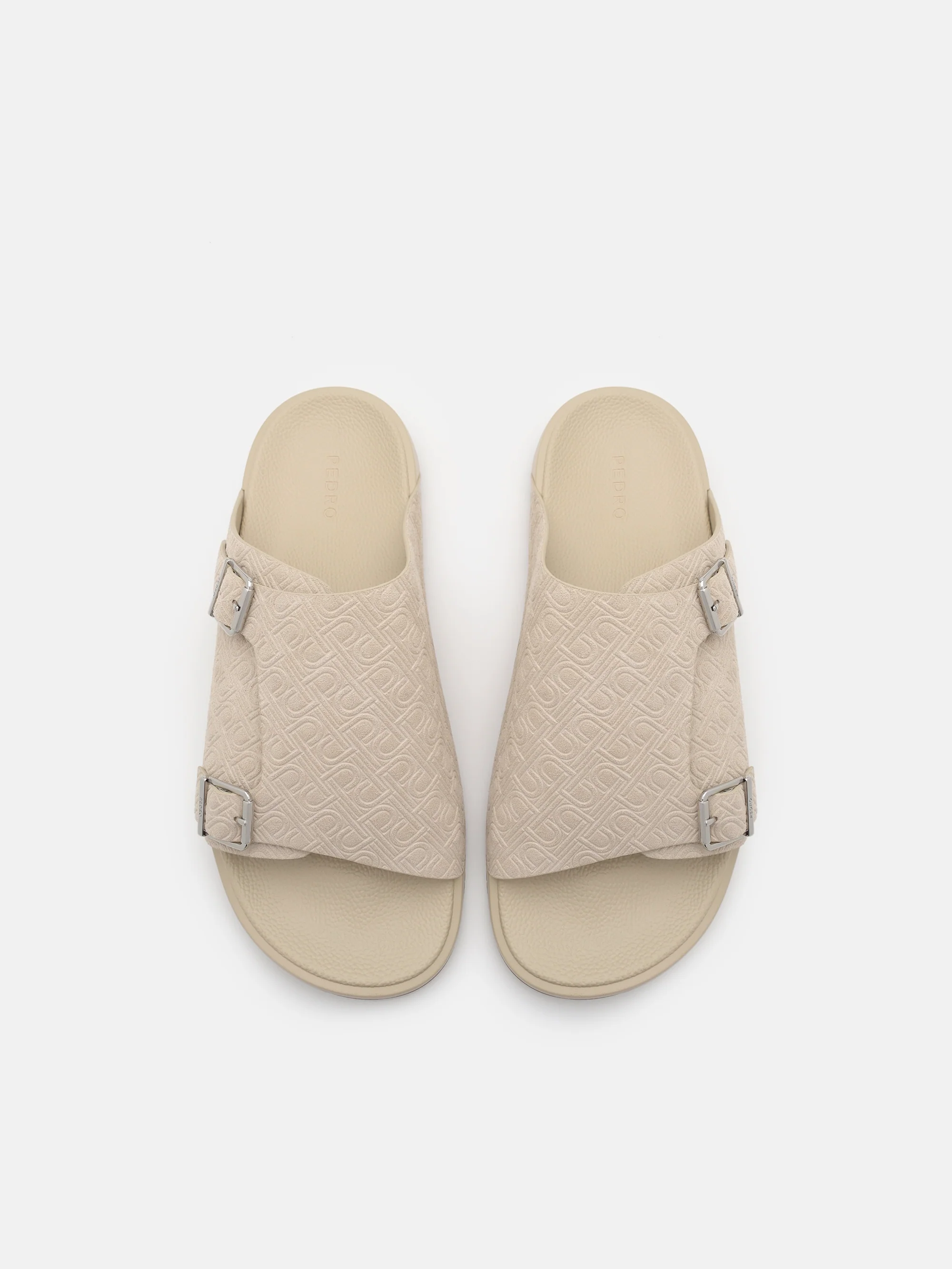 Leather Buckled Slide Sandals - Image 3