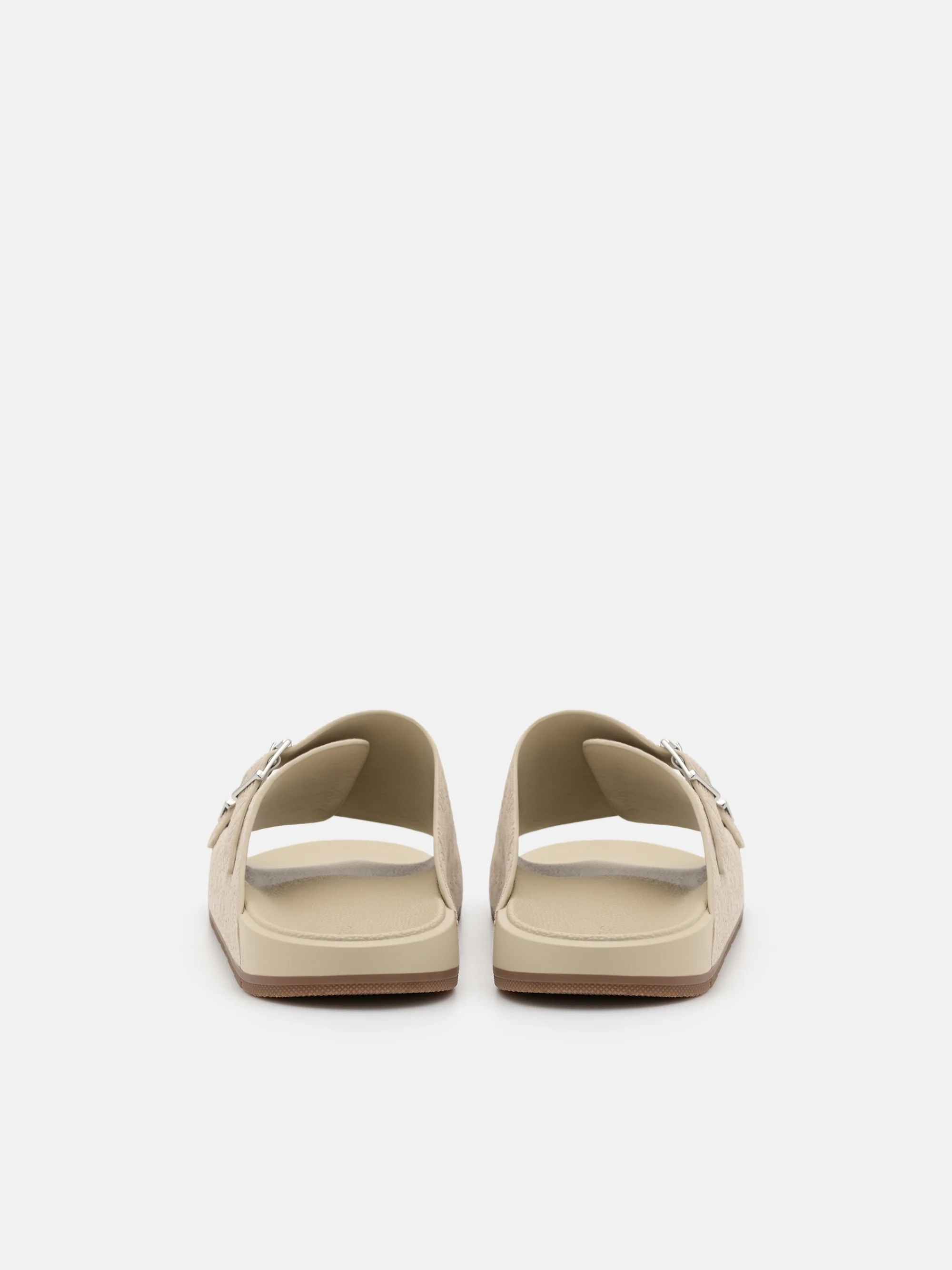 Leather Buckled Slide Sandals - Image 4