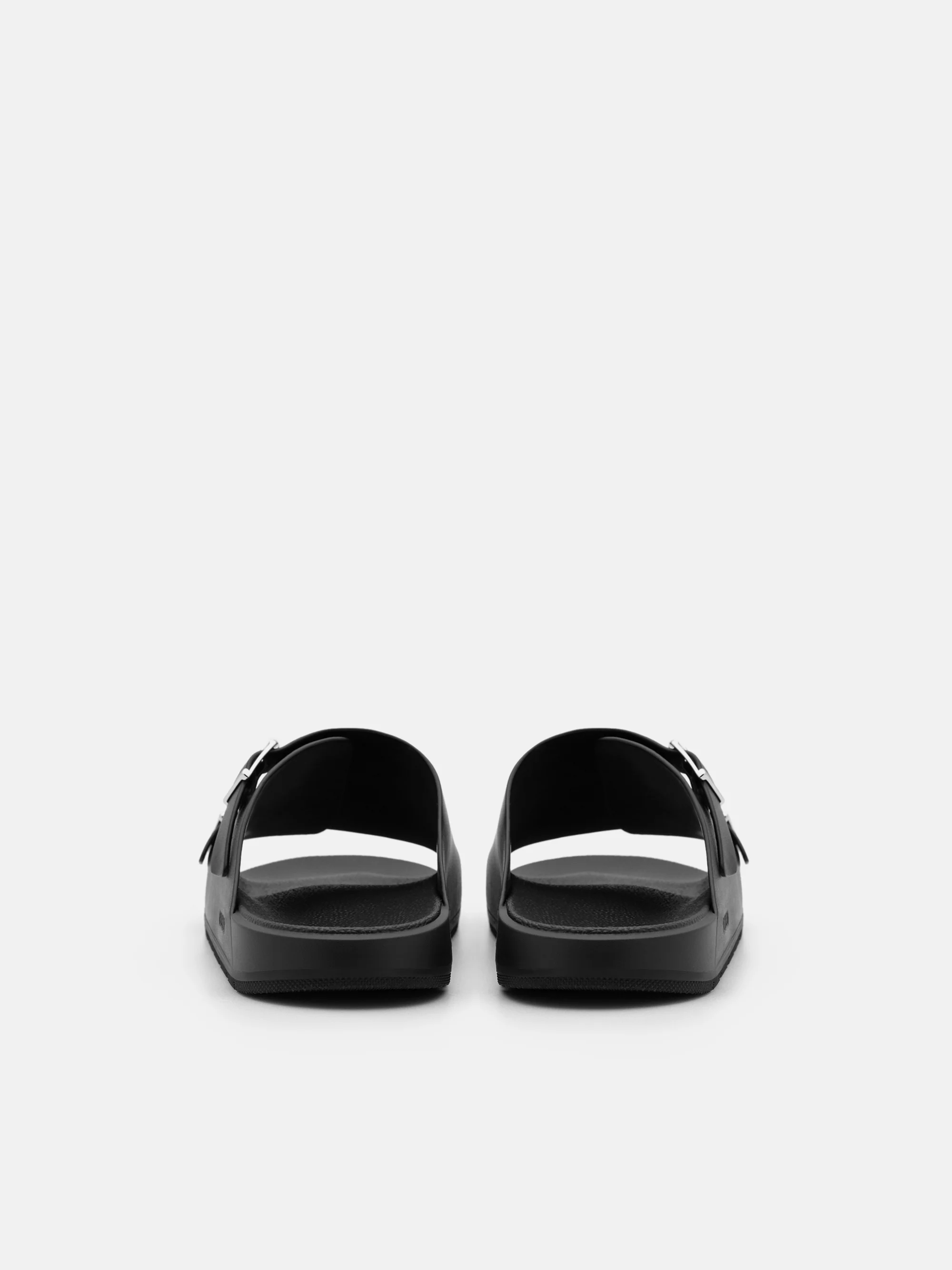 Leather Buckled Slide Sandals - Image 9