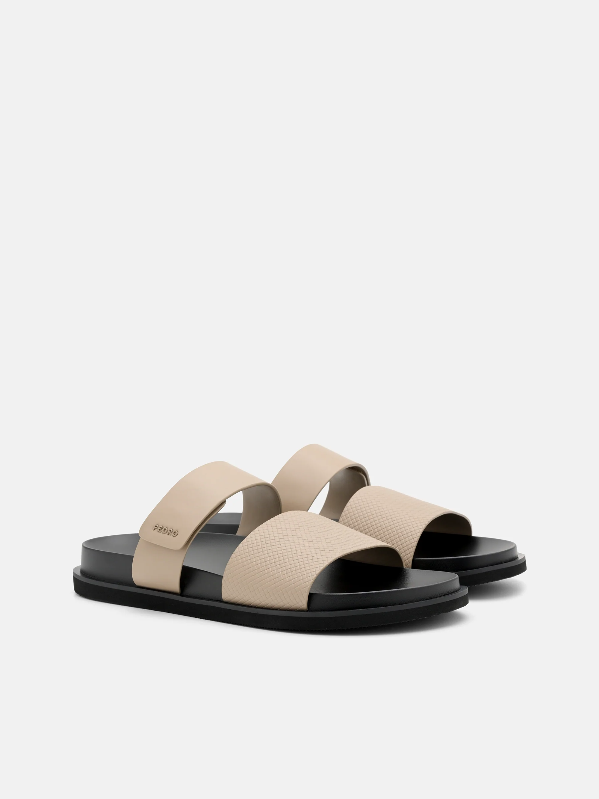 Embossed Slide Sandals - Image 3