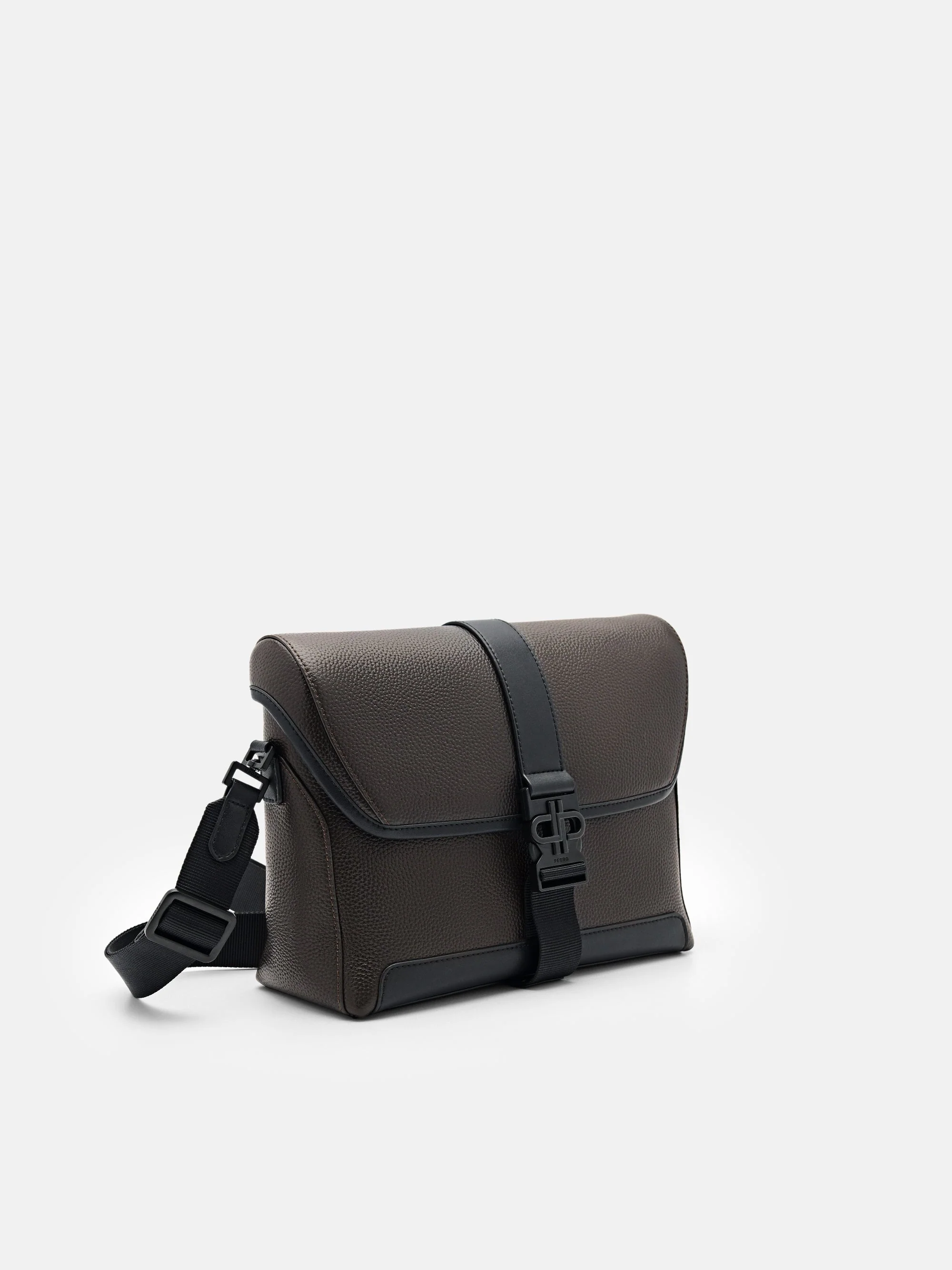 PEDRO Icon Leather Messenger Bag - Image 8