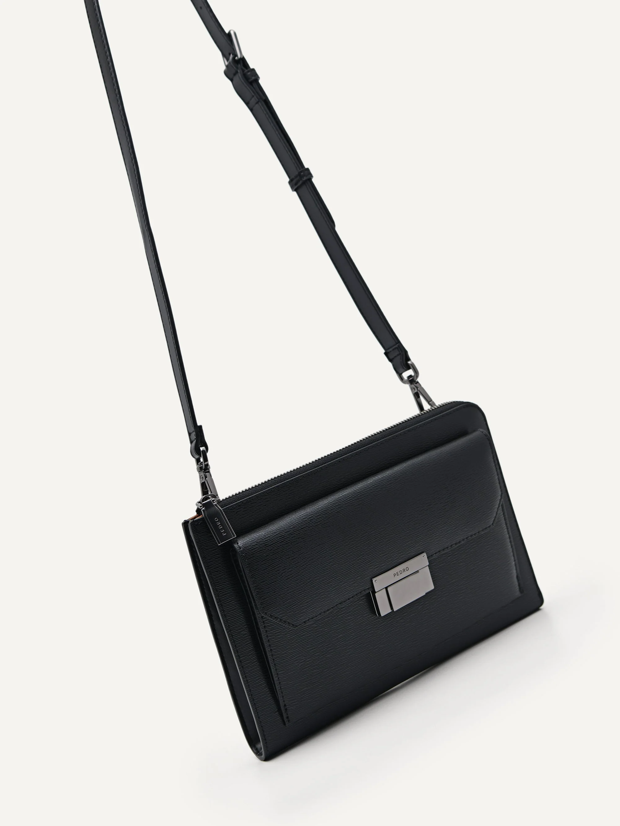 Small Leather Clutch Bag - Image 10