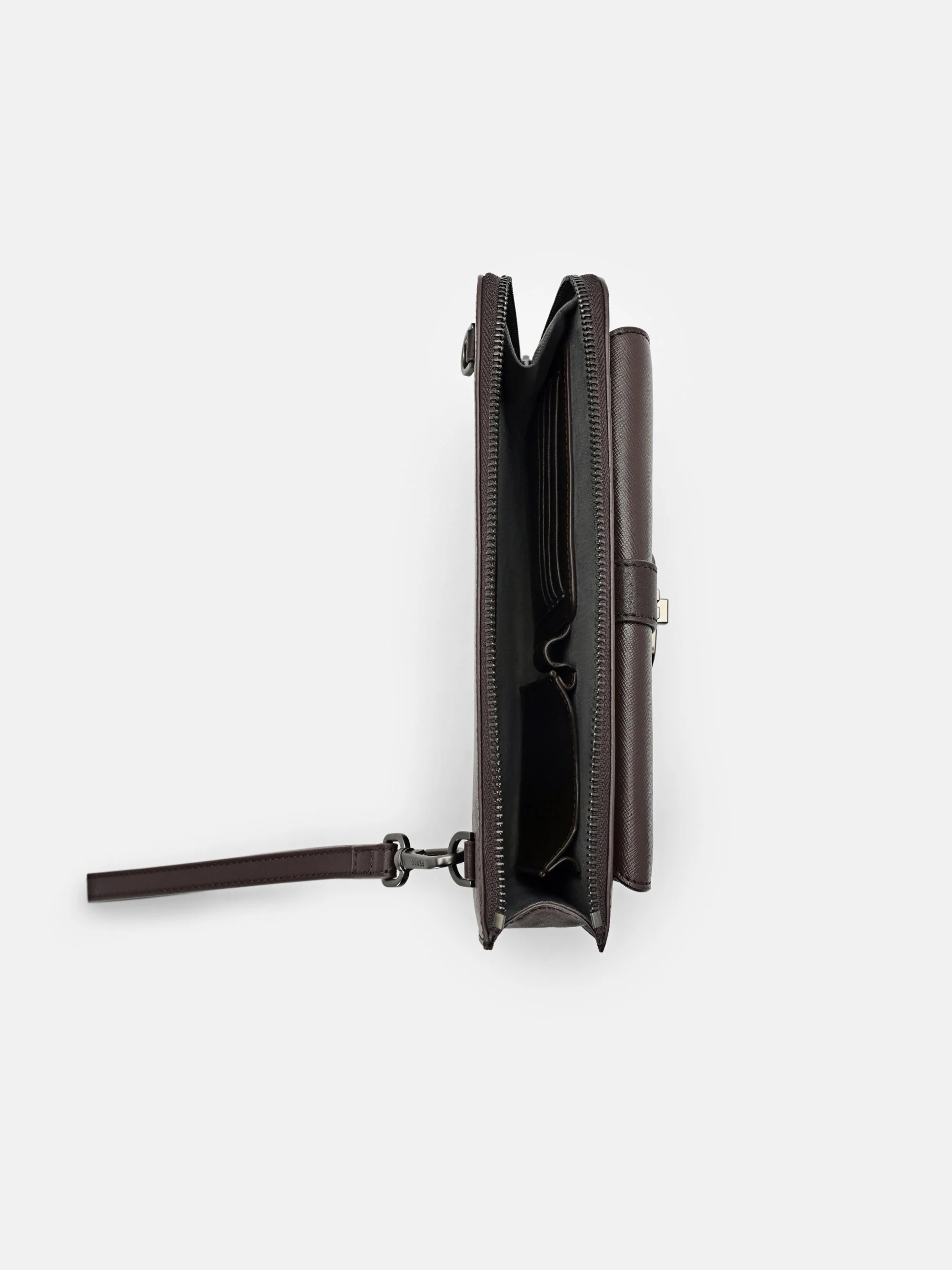 Embossed Leather Clutch Bag - Image 11