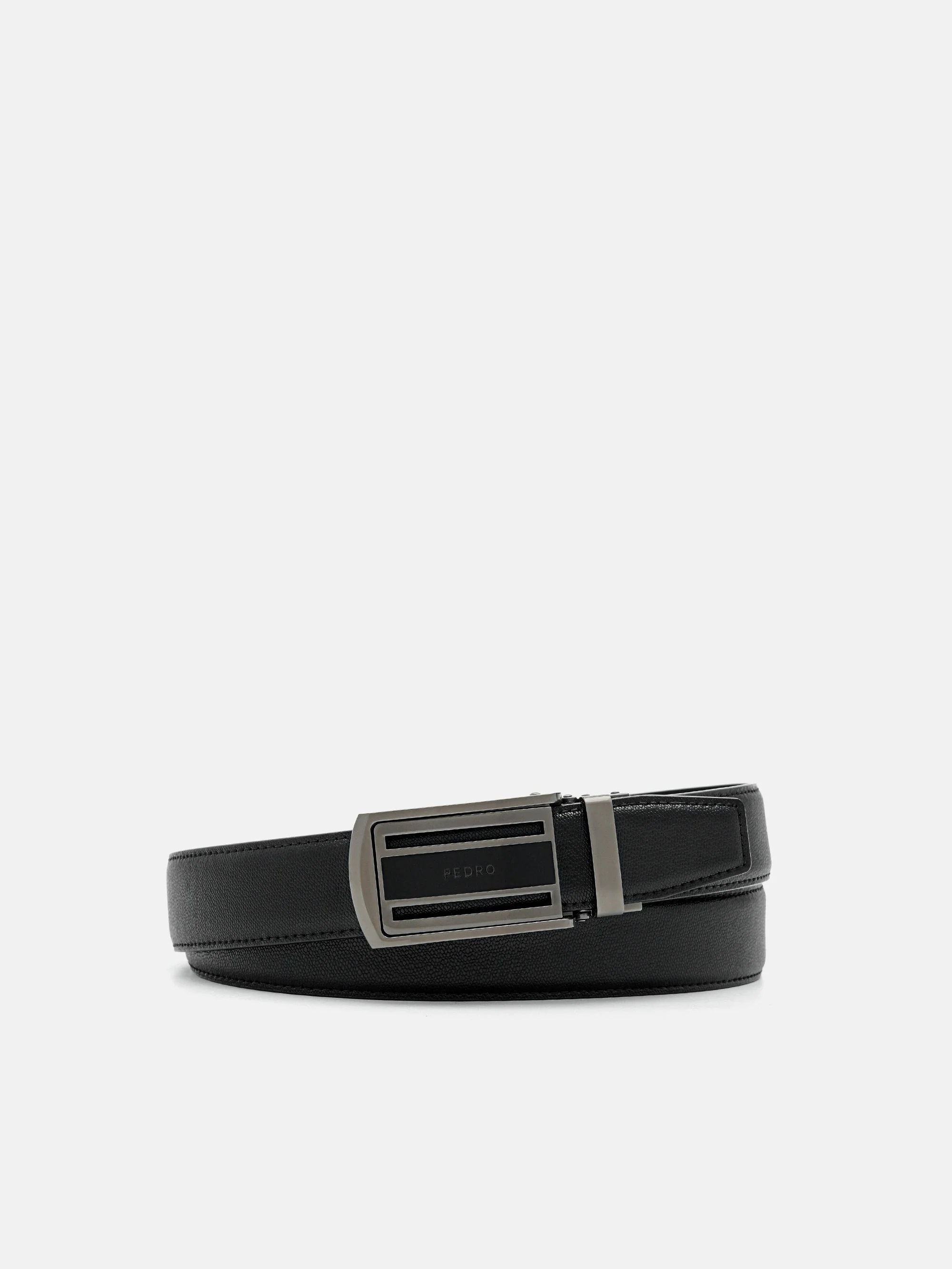 Embossed Leather Automatic Belt