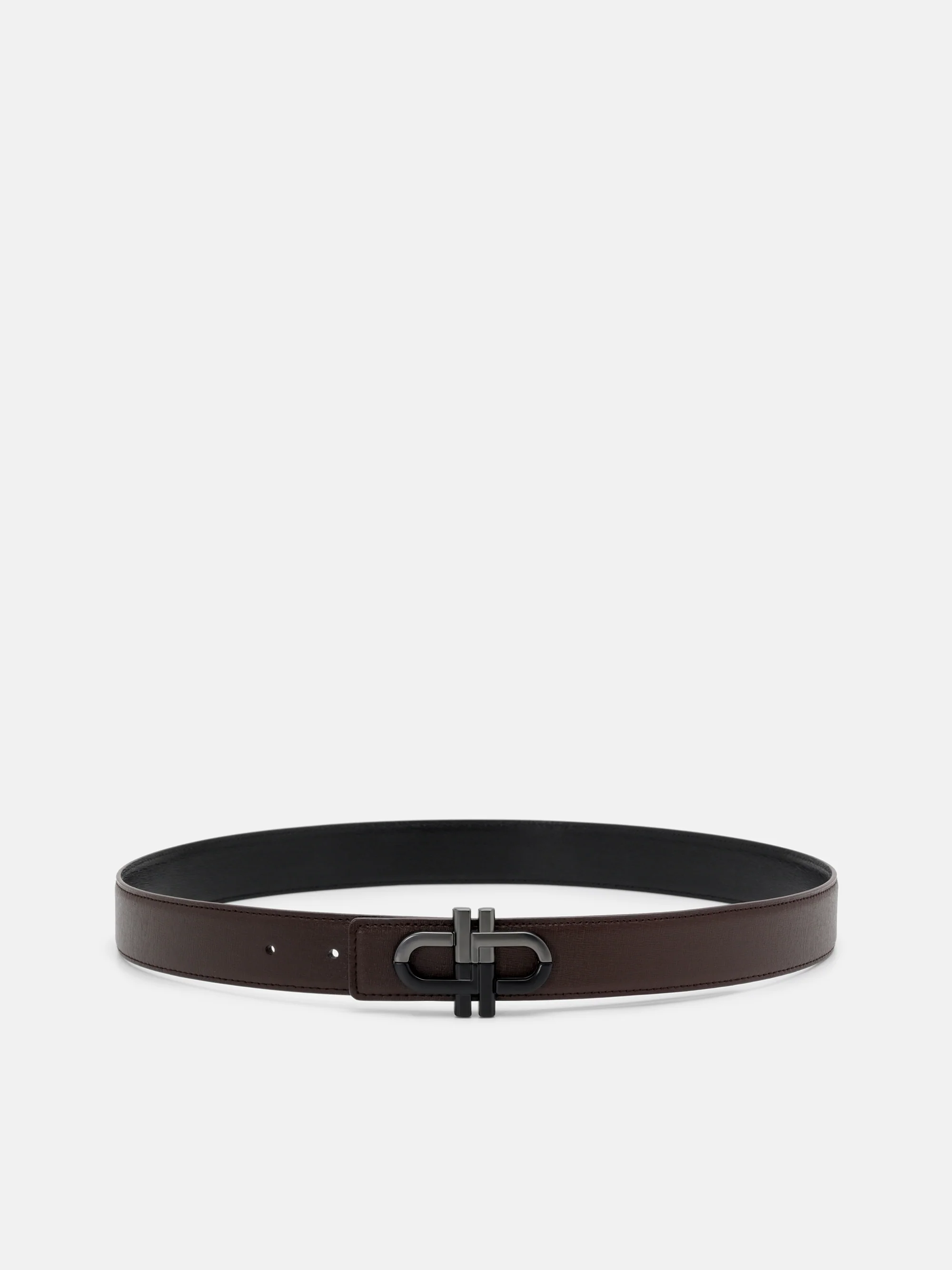 Leather Reversible Tang Belt - Image 2
