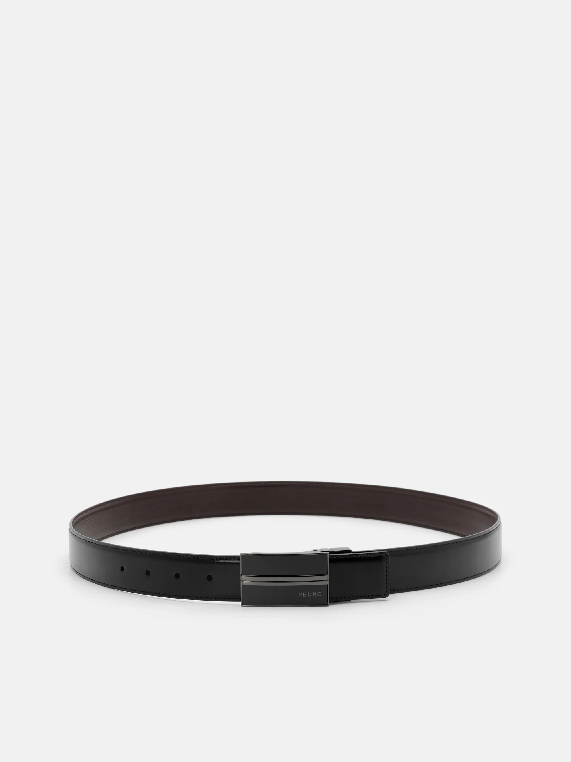 Leather Reversible Tang Belt - Image 2