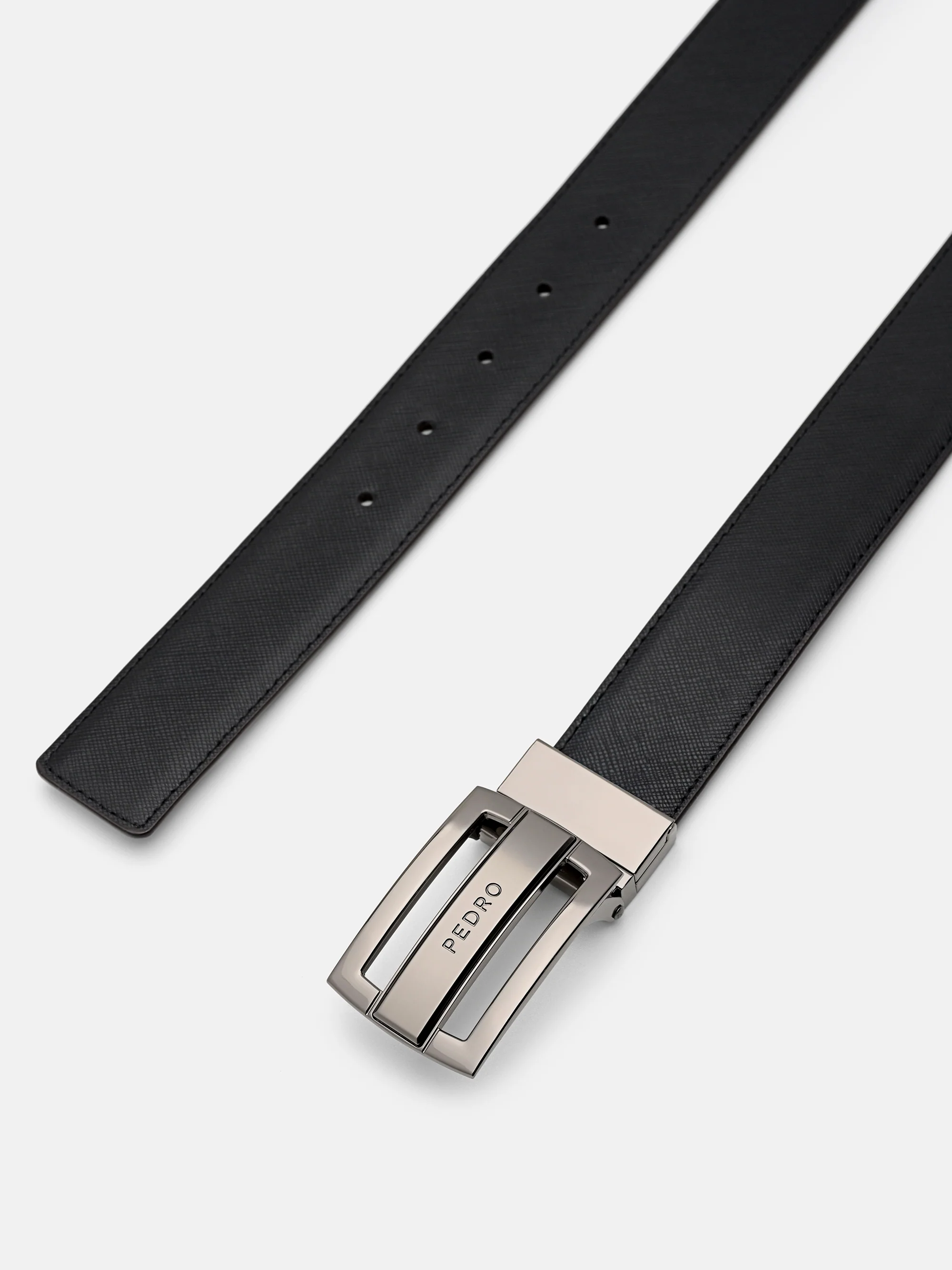 Leather Reversible Tang Belt - Image 4