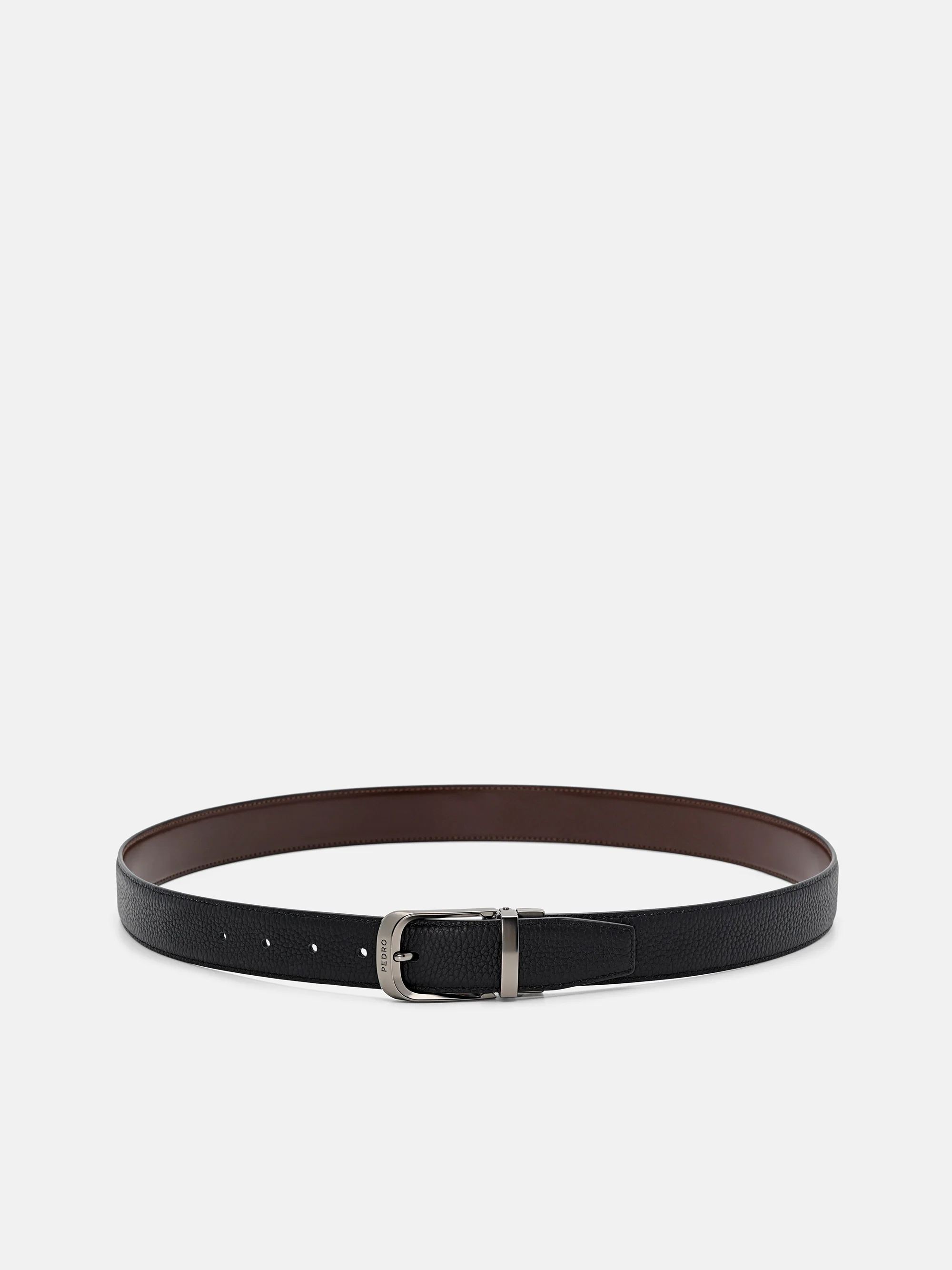 Leather Reversible Pin Belt - Image 2