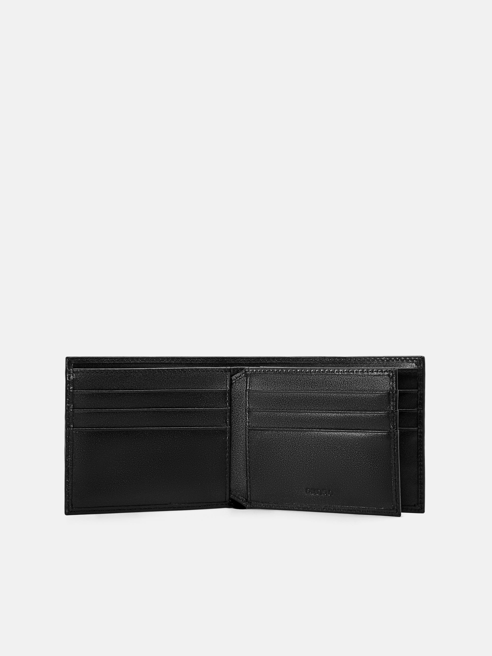 Striped Leather Bi-Fold Flip Wallet - Image 4