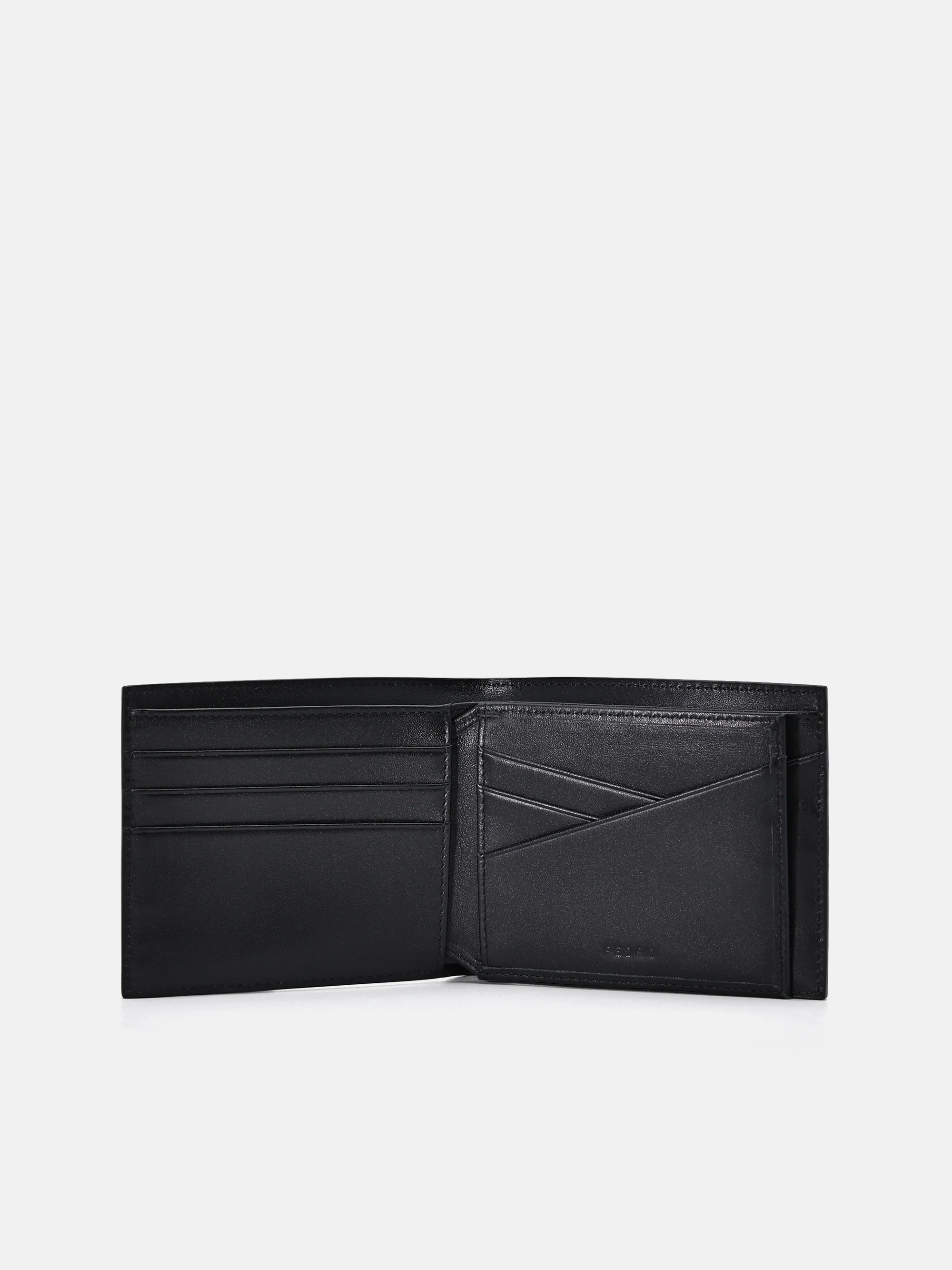 Embossed Leather Bi-Fold Flip Wallet - Image 5