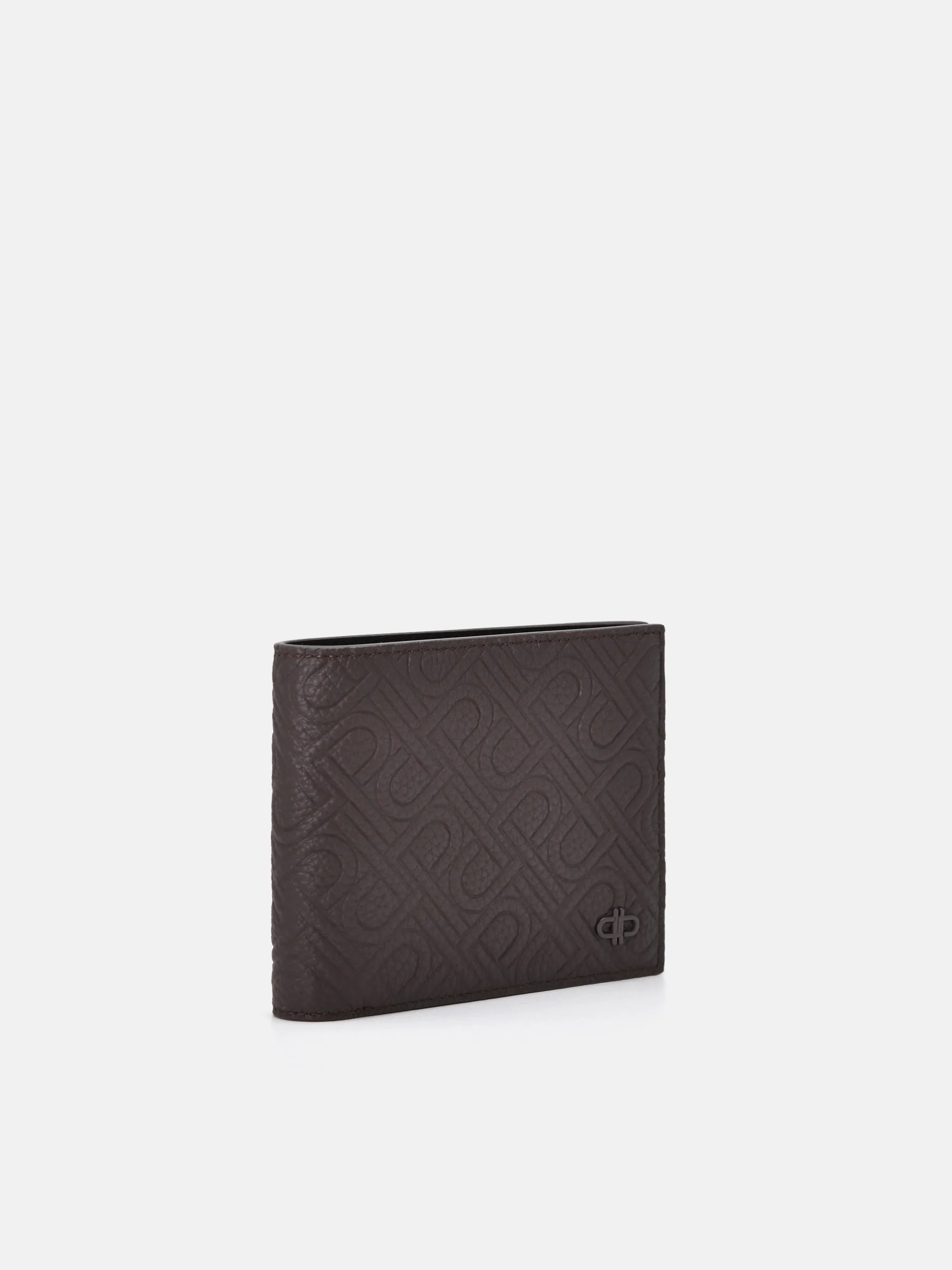 Embossed Leather Bi-Fold Flip Wallet - Image 2