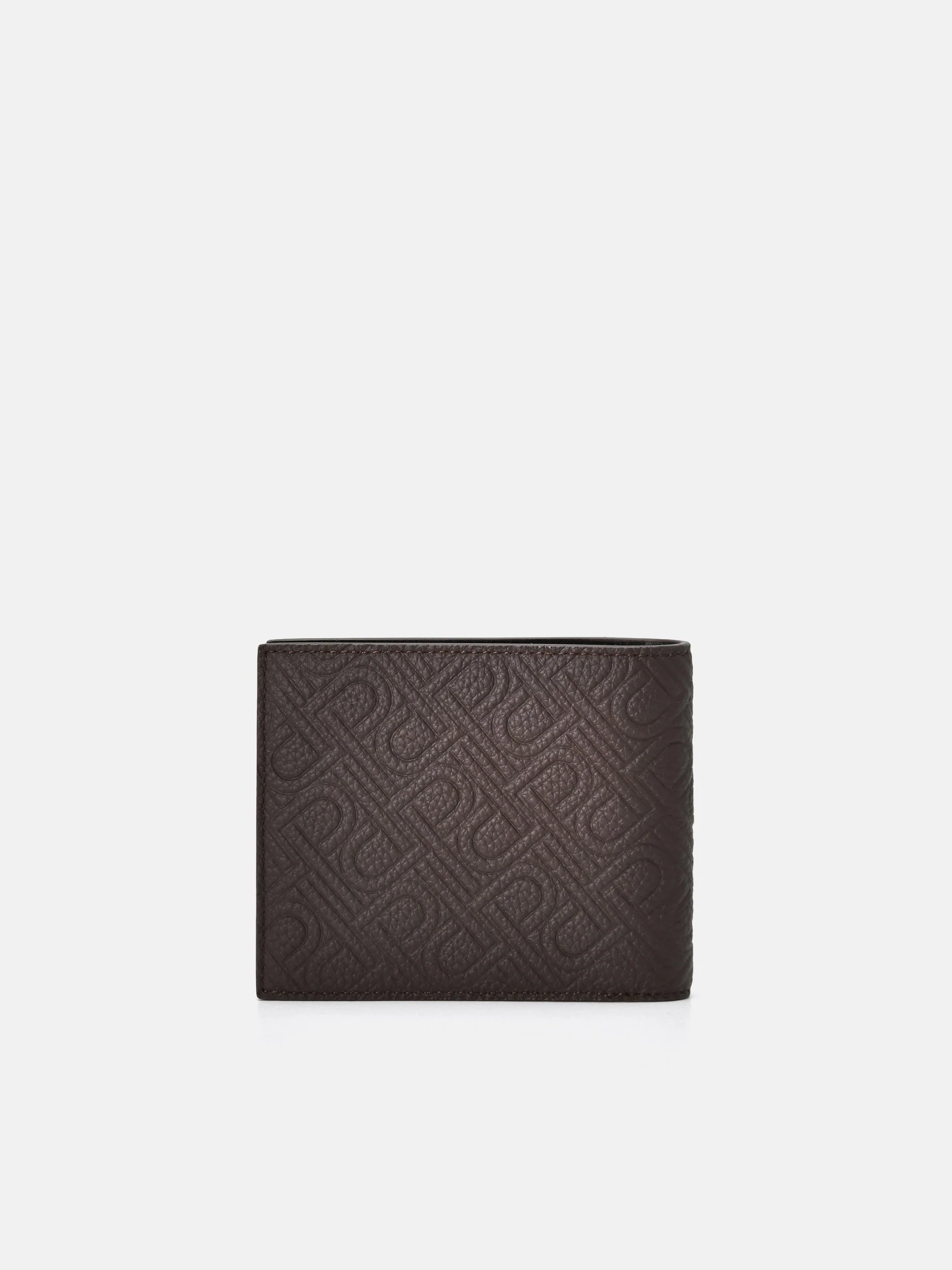Embossed Leather Bi-Fold Flip Wallet - Image 3