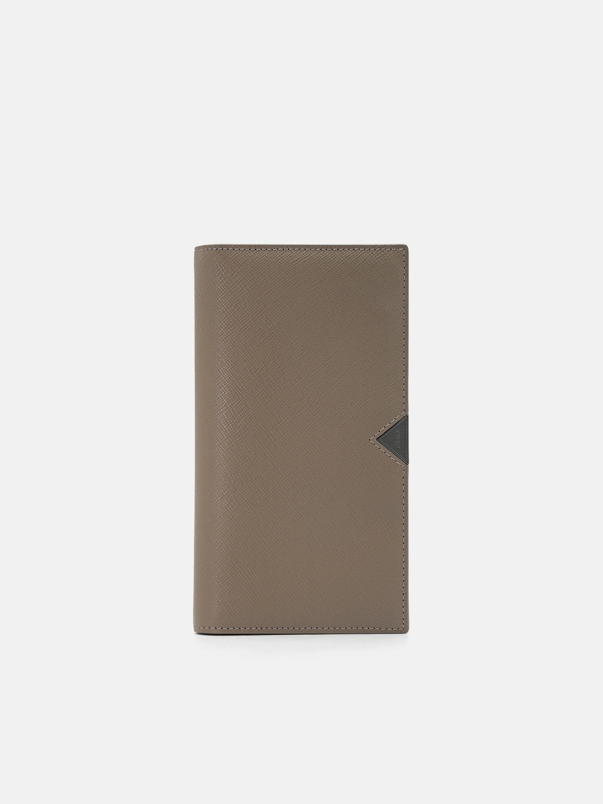 Saffiano Leather Bi-Fold Flip Wallet