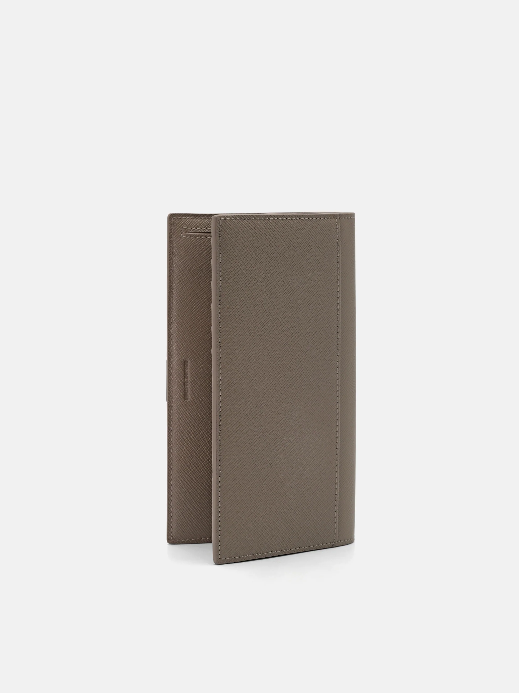 Saffiano Leather Bi-Fold Flip Wallet - Image 2
