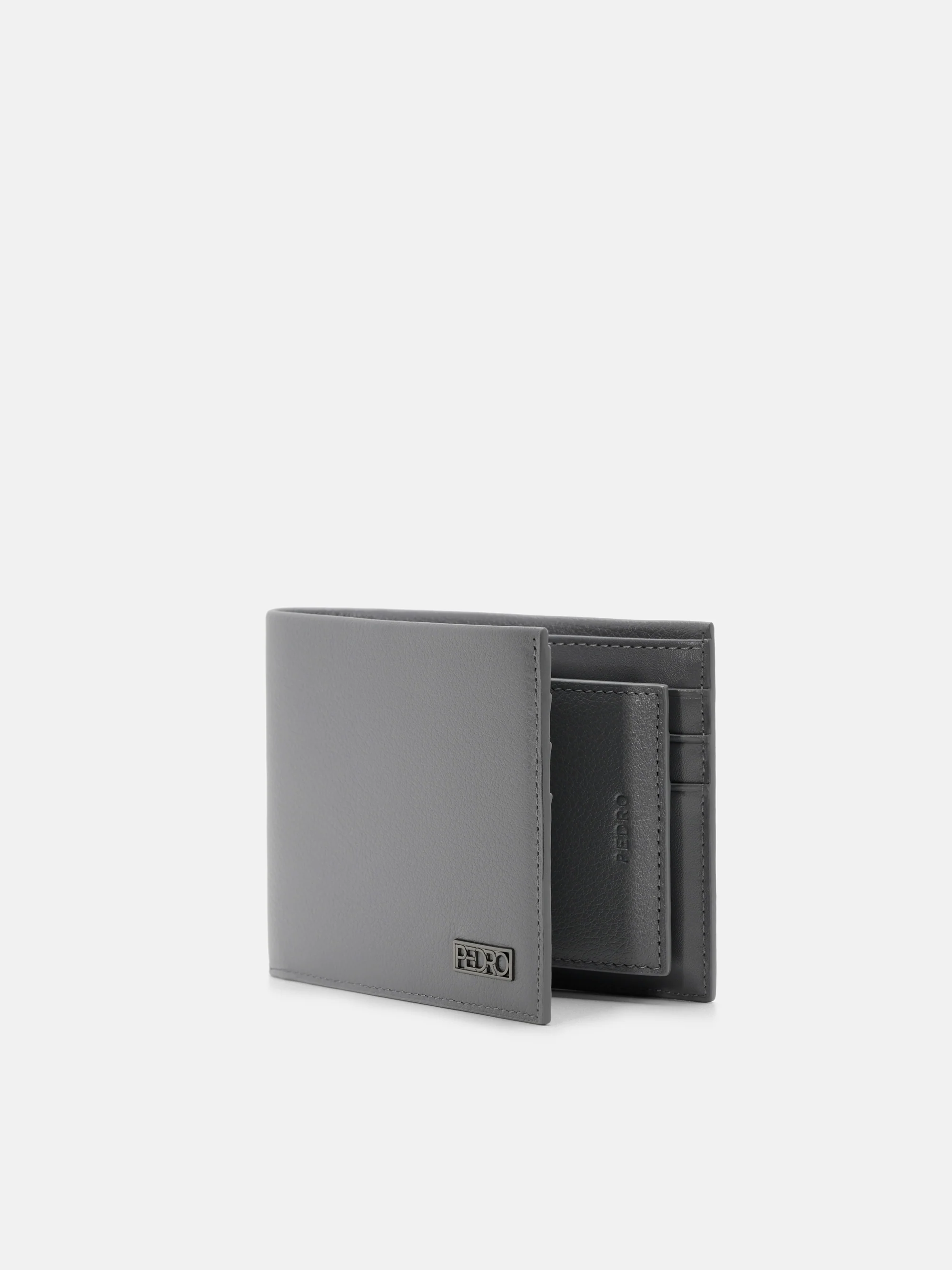 Embossed Leather Bi-Fold Wallet with Insert - Image 2