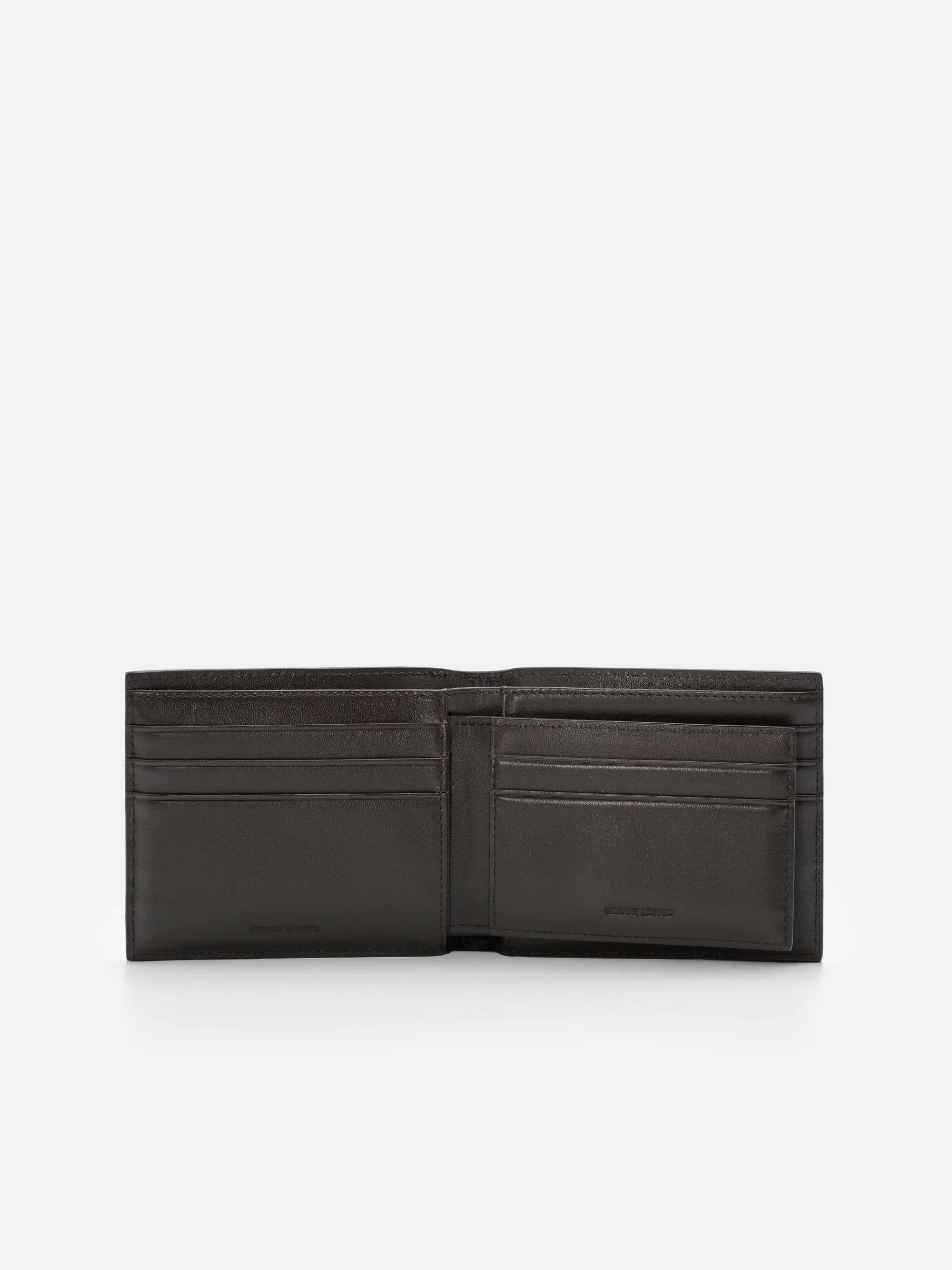 Tumbled Leather Bi-Fold Wallet with Insert - Image 3