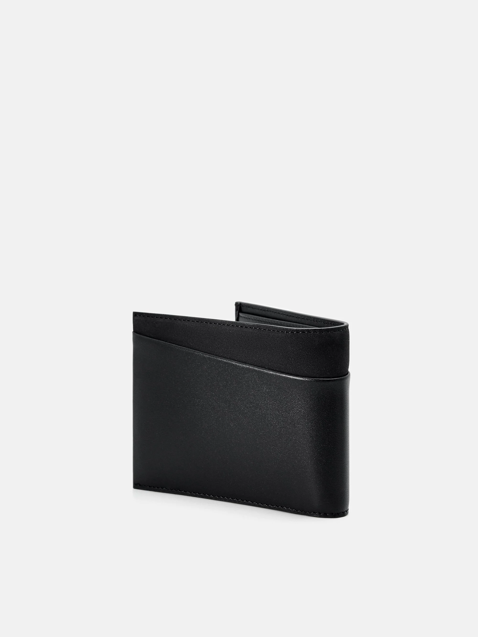 Nubuck Leather Bi-Fold Wallet with Insert - Image 2
