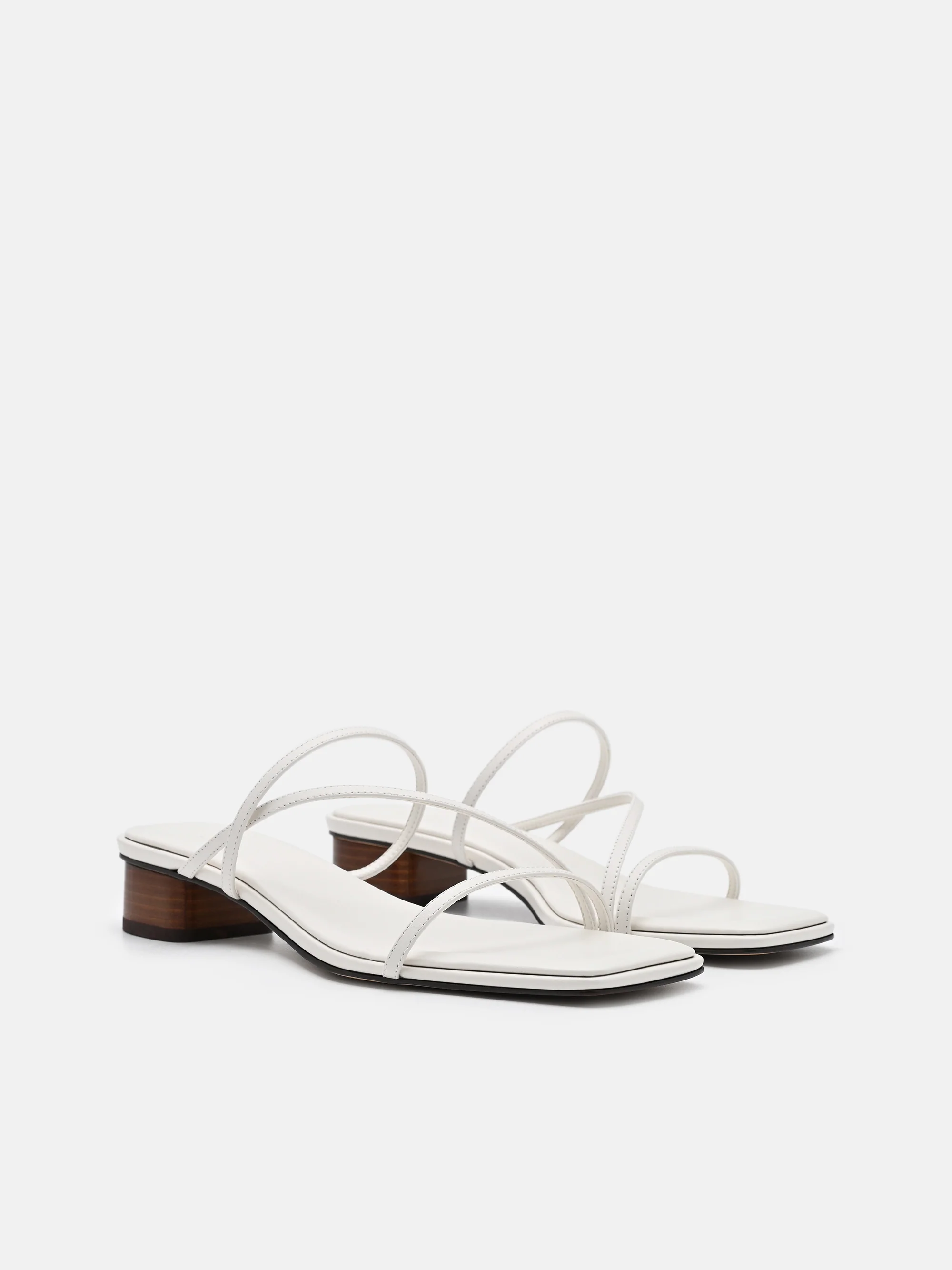 Erna Leather Heel Sandals - Image 2