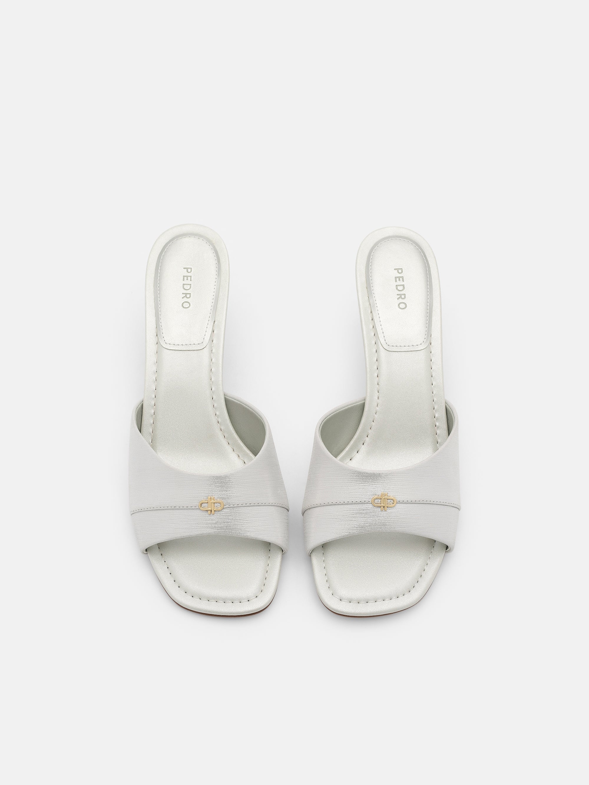 Leather Wide-Band Heel Sandals - Image 3