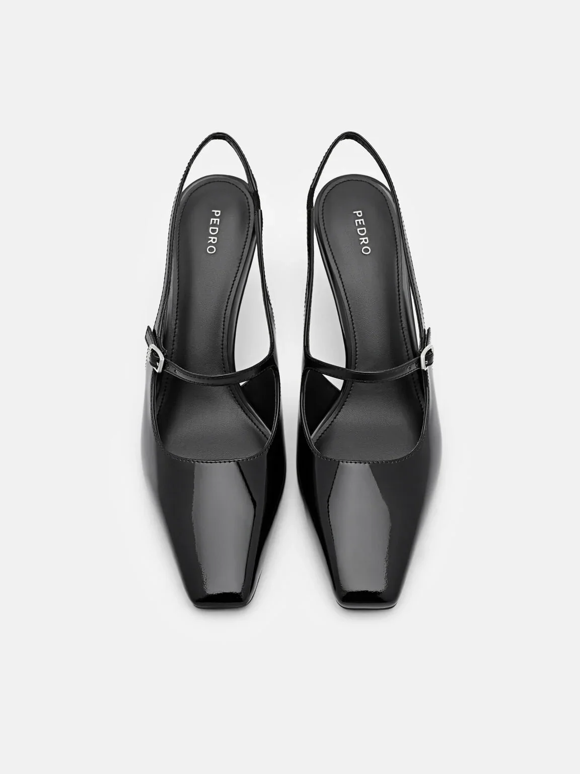 Leather Slingback Heel Pumps - Image 3