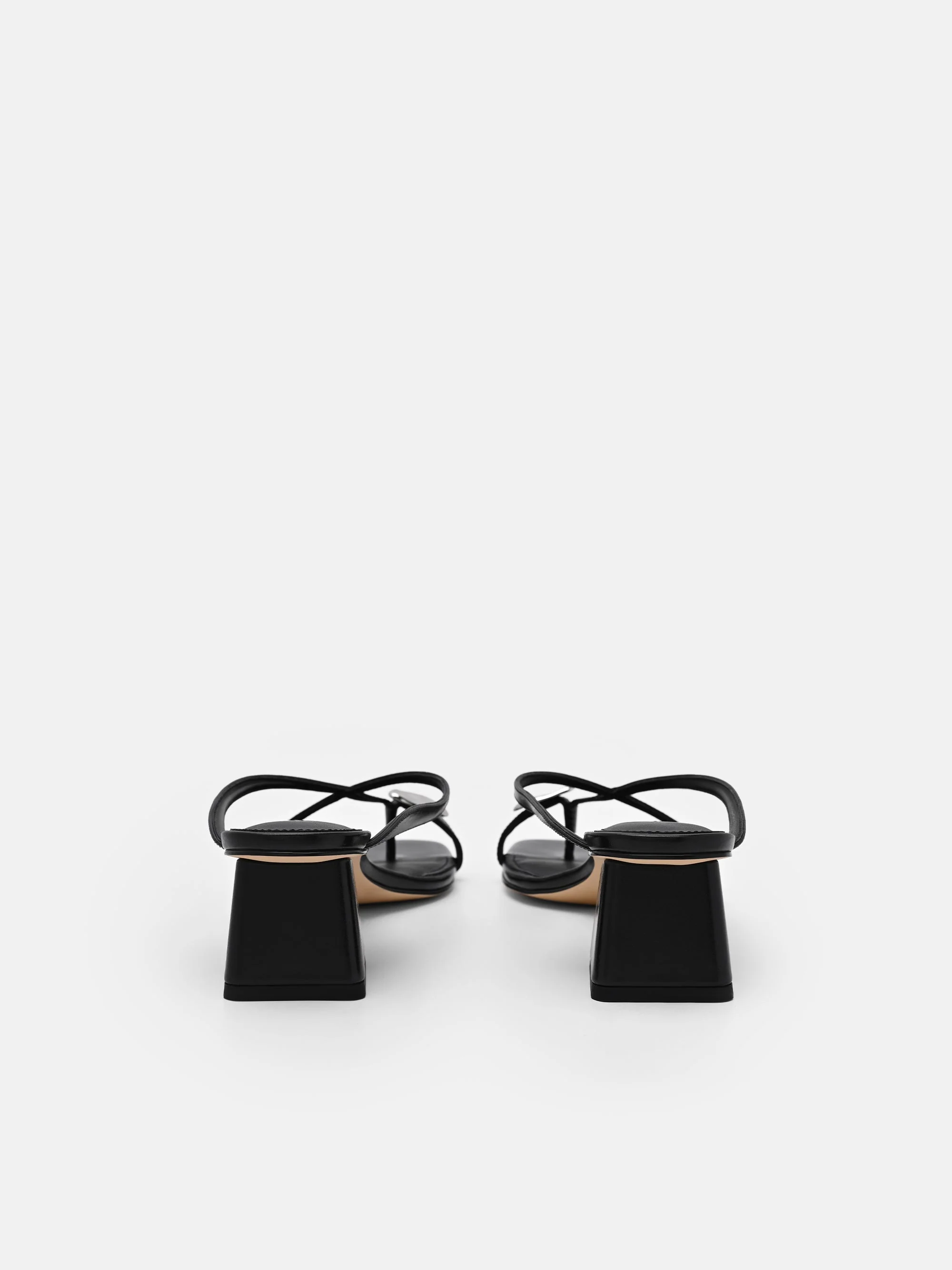 Alexis Leather Block Heel Sandals - Image 4