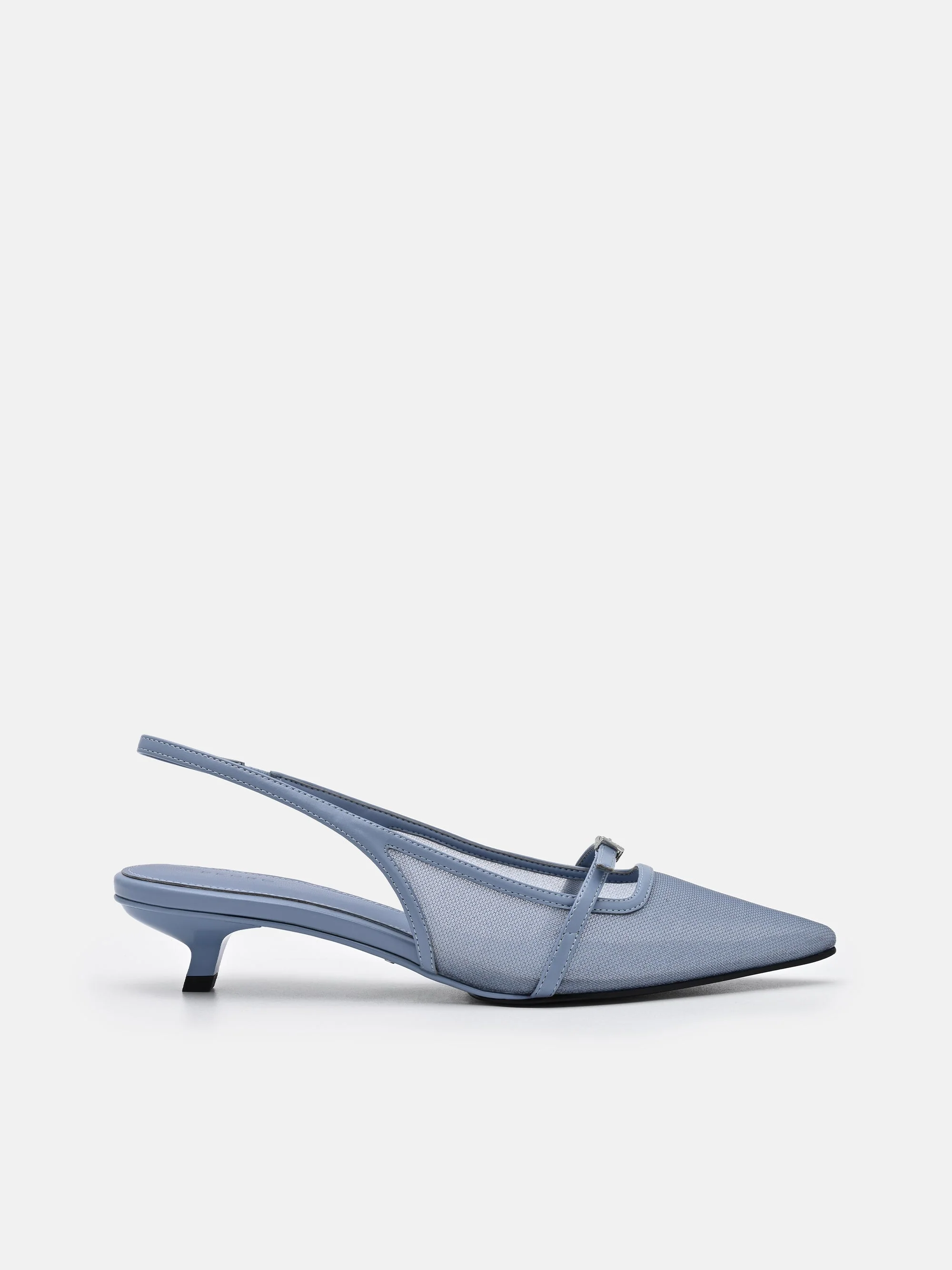 Maggie Leather Slingback Heel Pumps