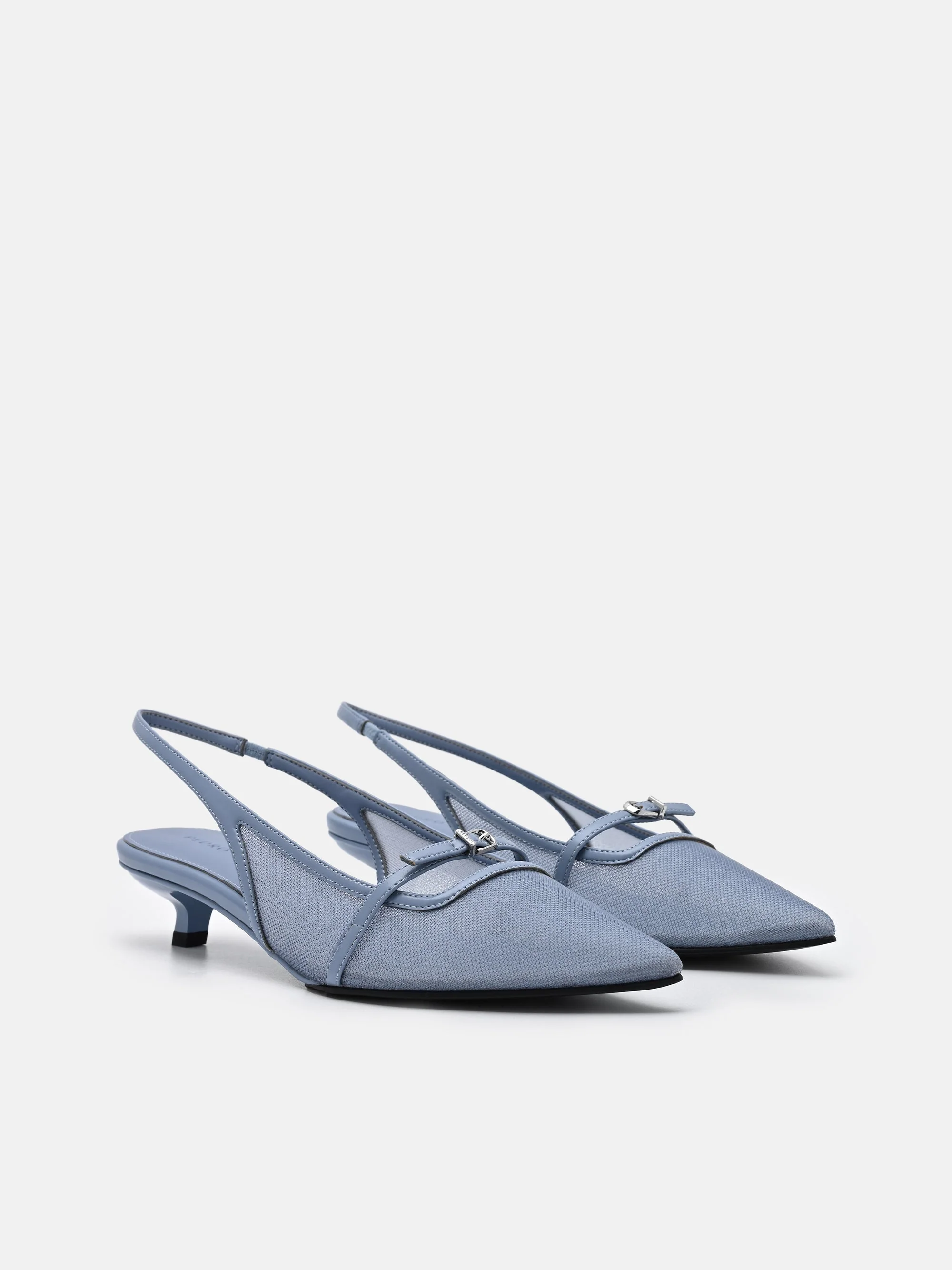 Maggie Leather Slingback Heel Pumps - Image 2