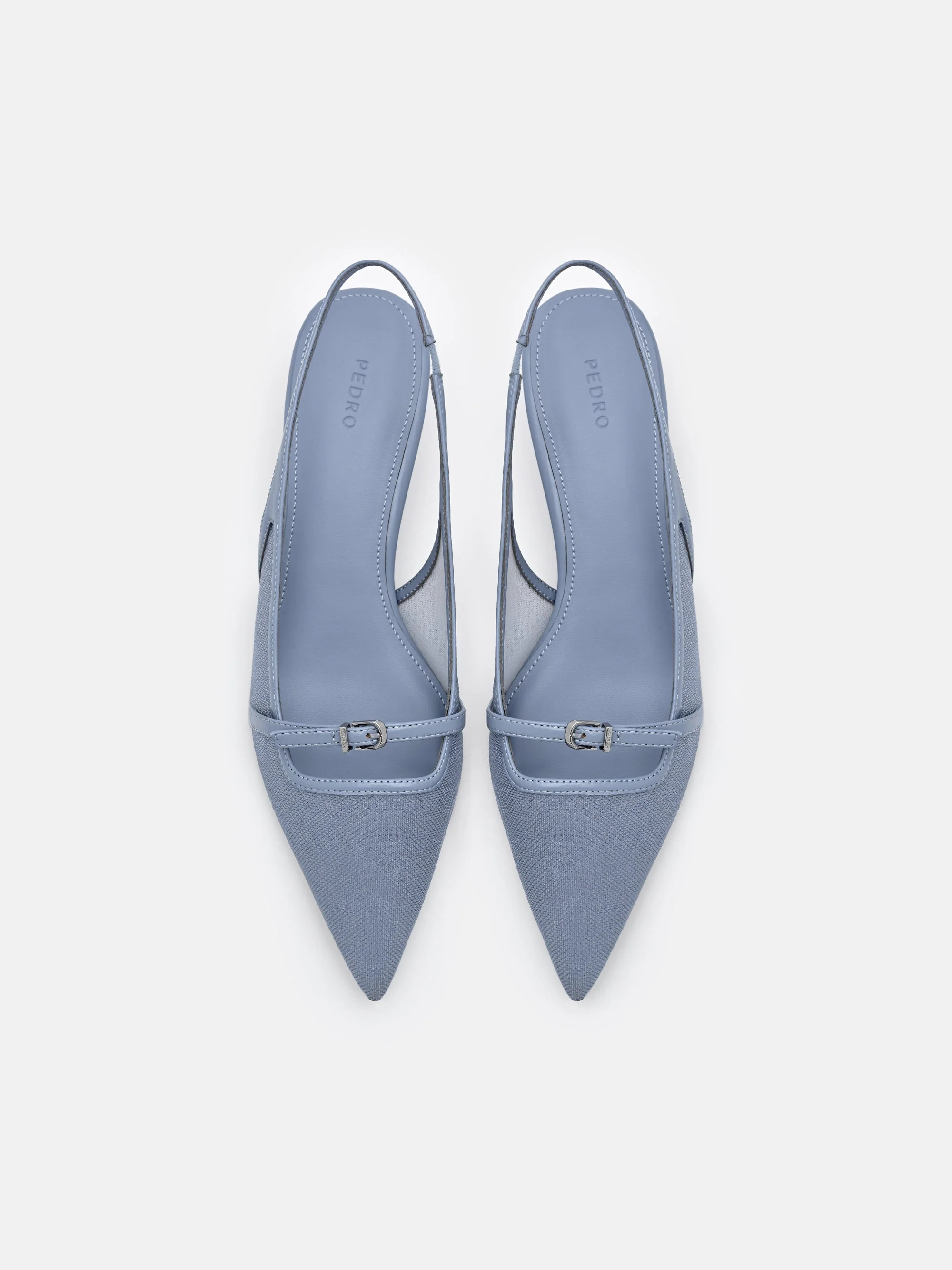Maggie Leather Slingback Heel Pumps - Image 3