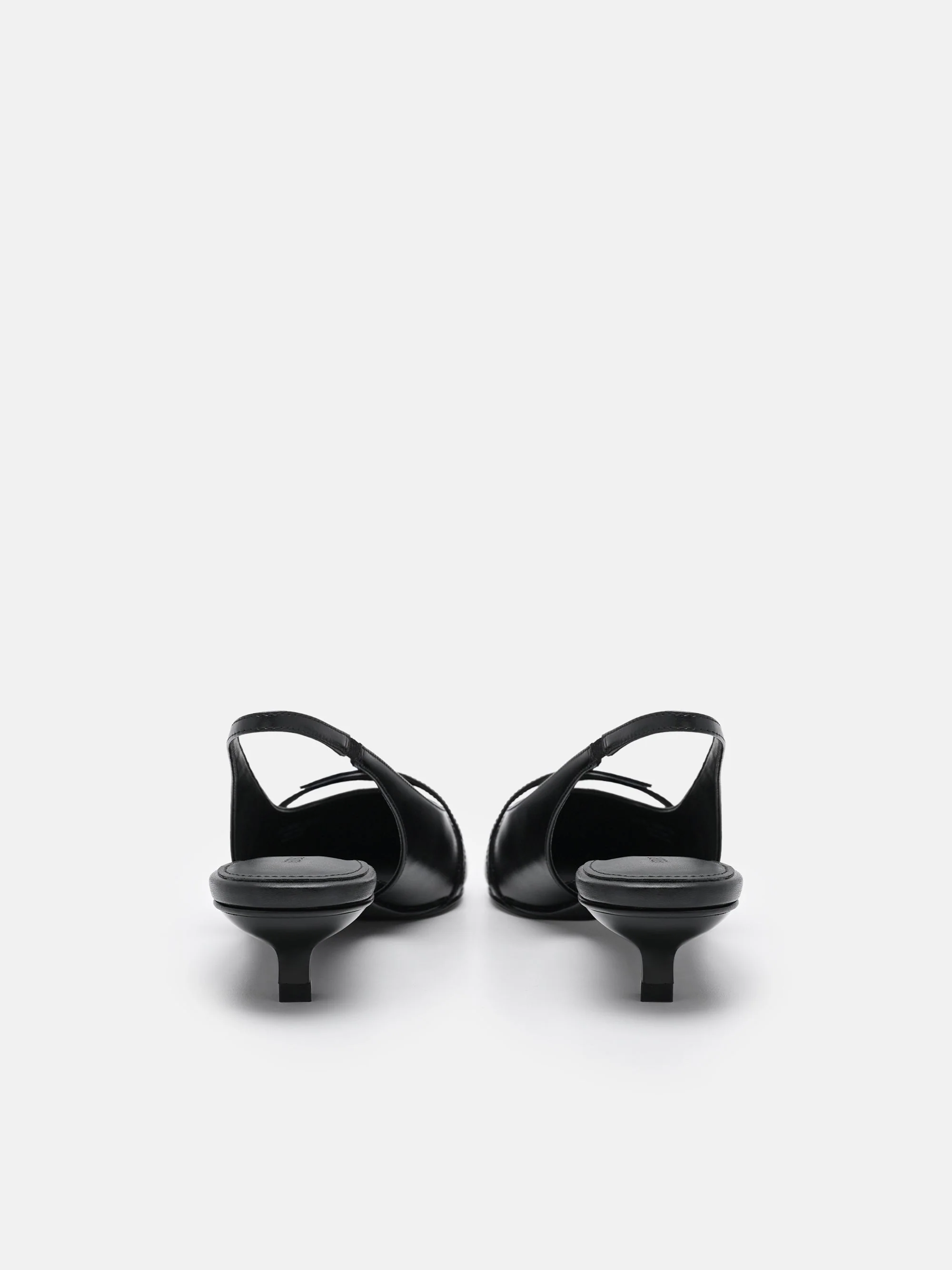 Maggie Leather Slingback Heel Pumps - Image 4