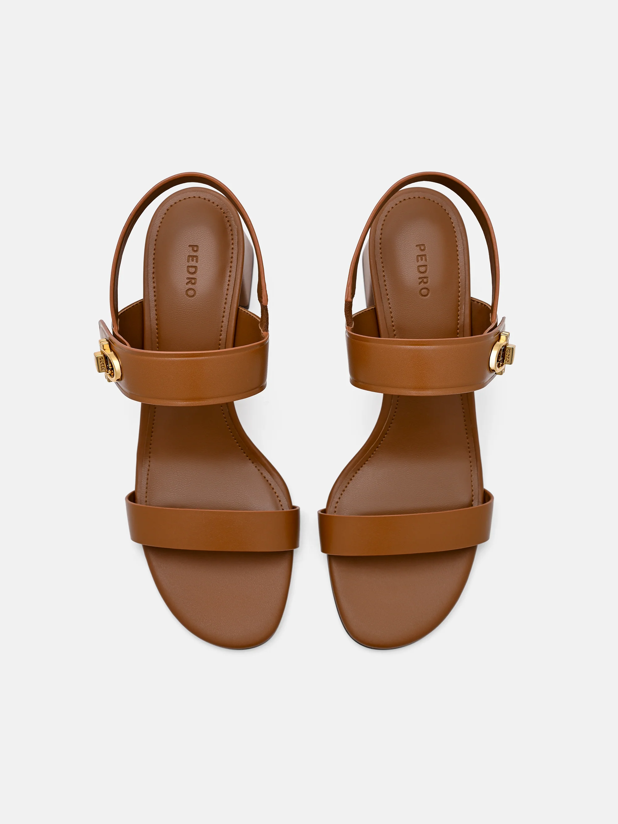 Sienna Leather Heel Sandals - Image 8