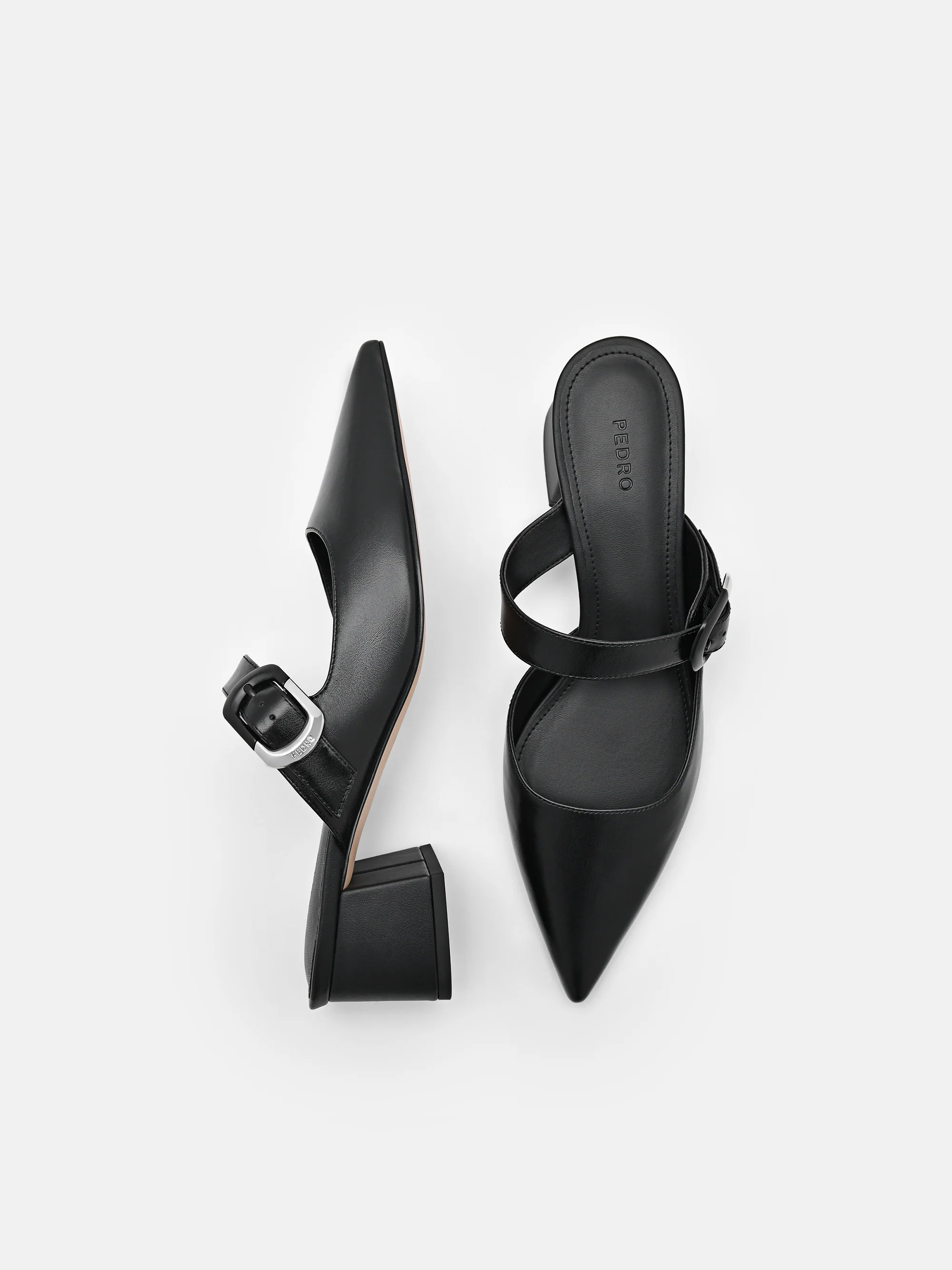 Bridget Leather Heel Mules - Image 5