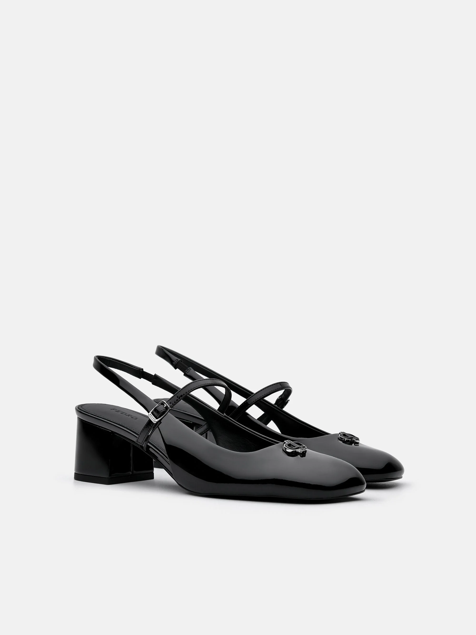 PEDRO Studio Patent Leather Slingback Pumps - Image 2