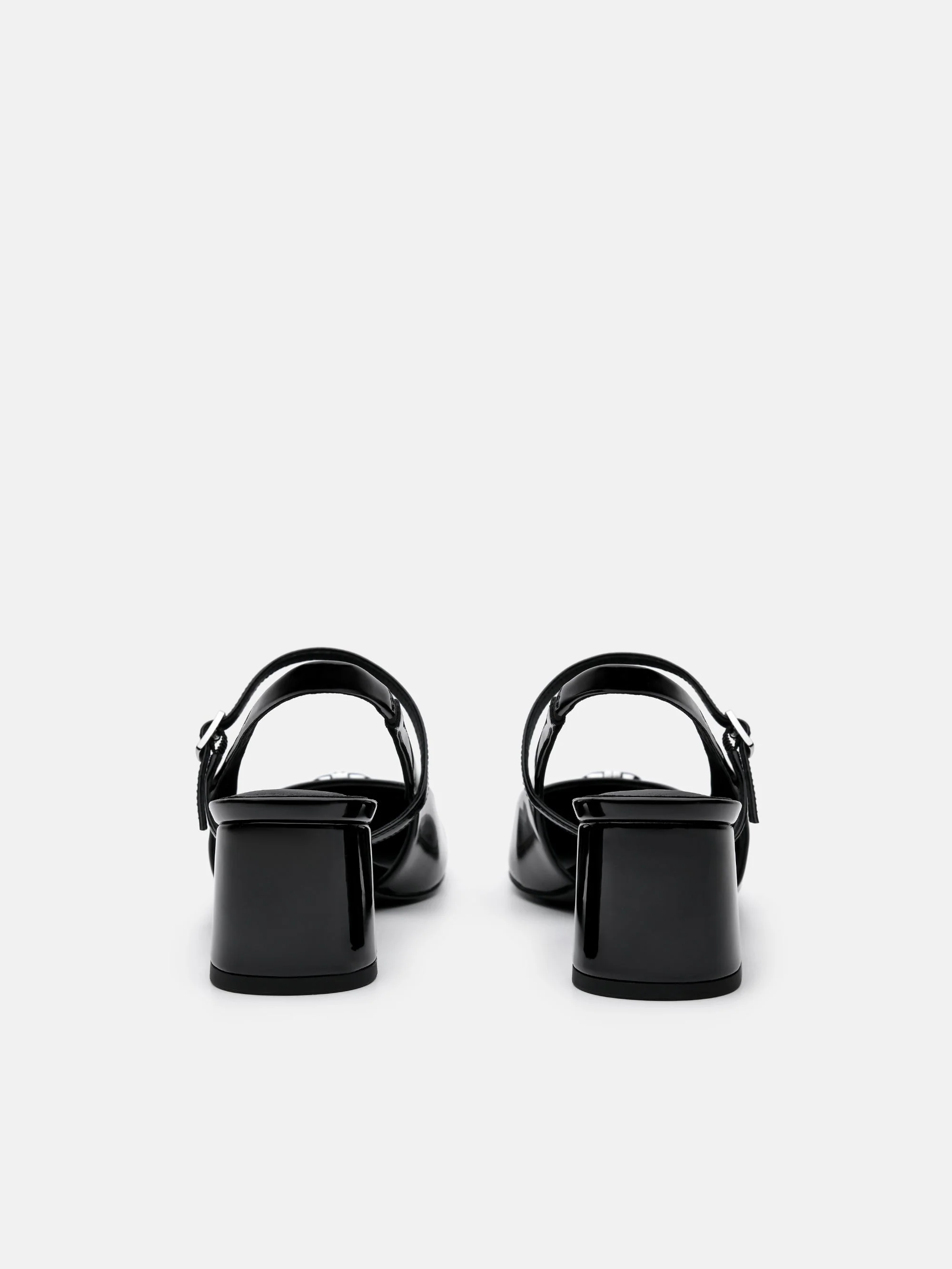 PEDRO Studio Patent Leather Slingback Pumps - Image 3