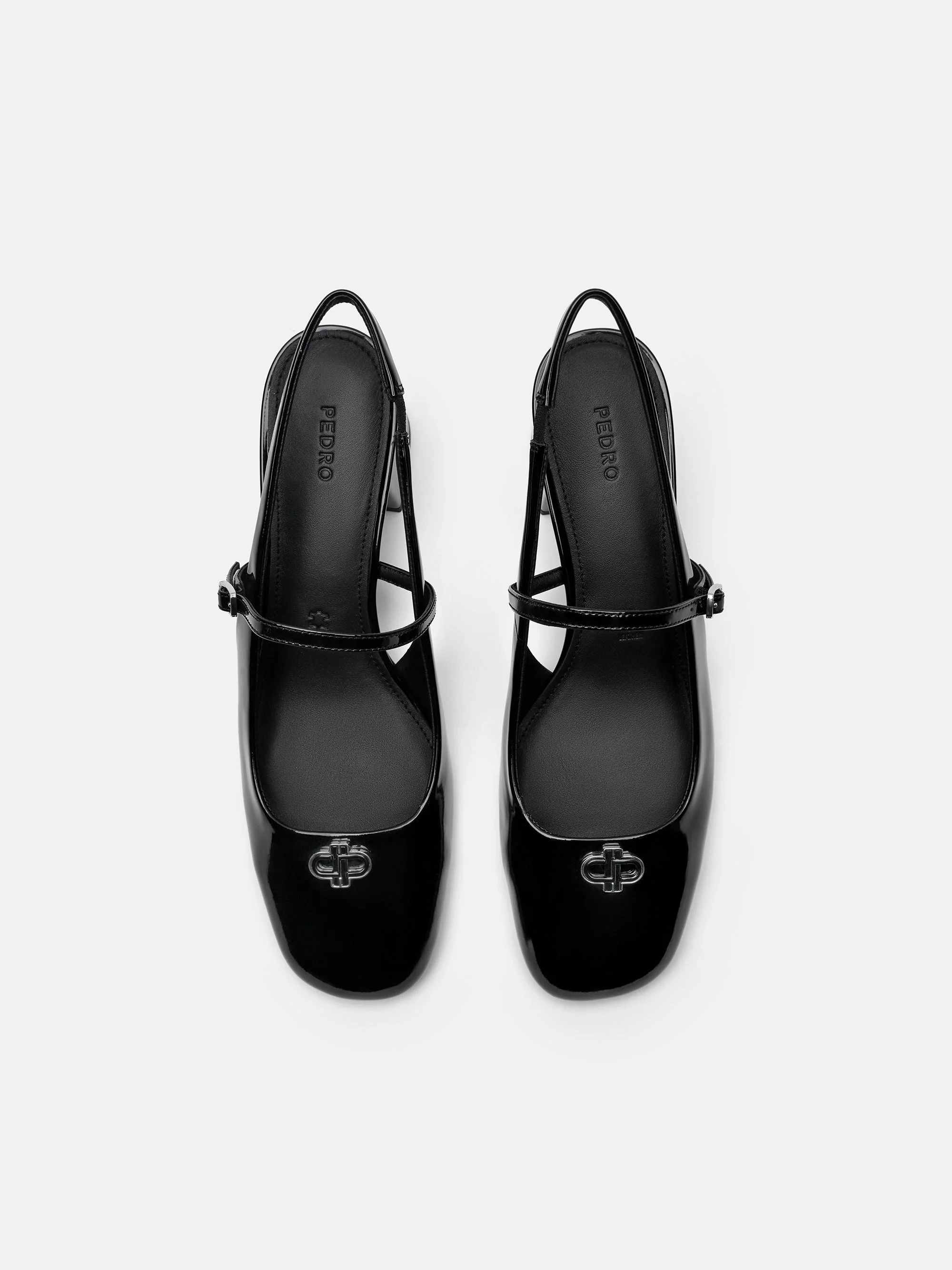 PEDRO Studio Patent Leather Slingback Pumps - Image 4