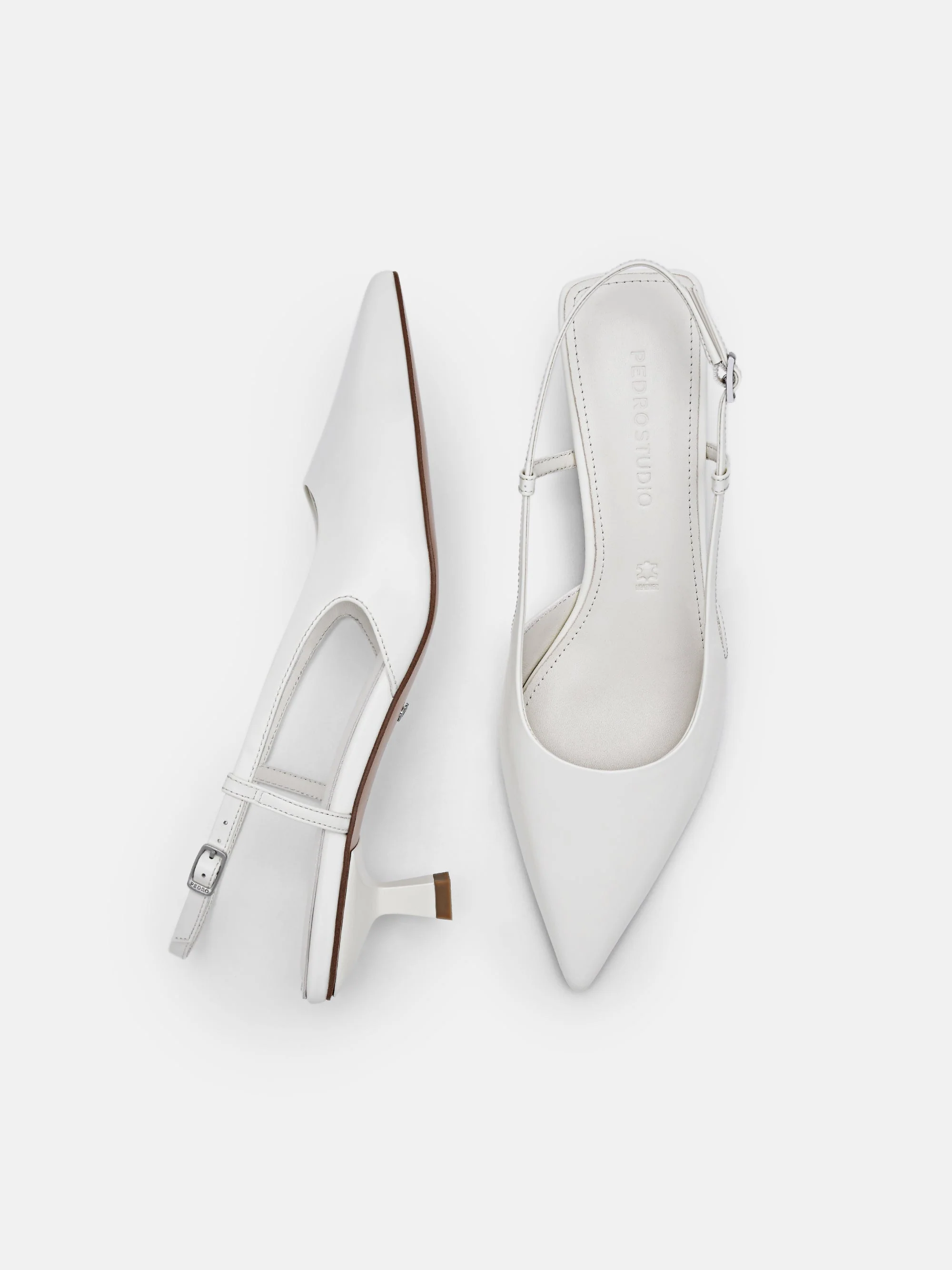 PEDRO Studio Loral Leather Heel Pumps - Image 5