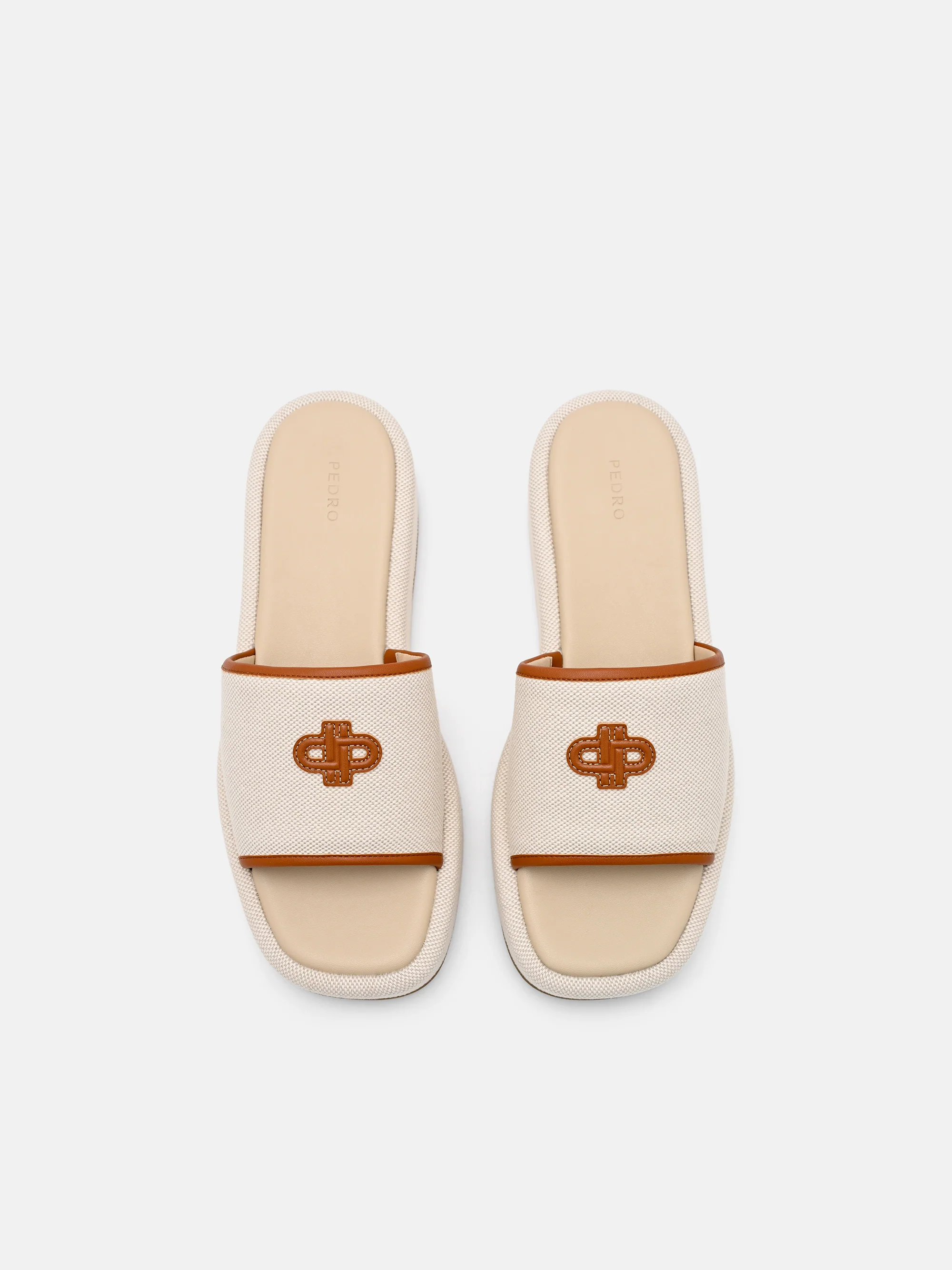Leather Wedge Sandals - Image 3
