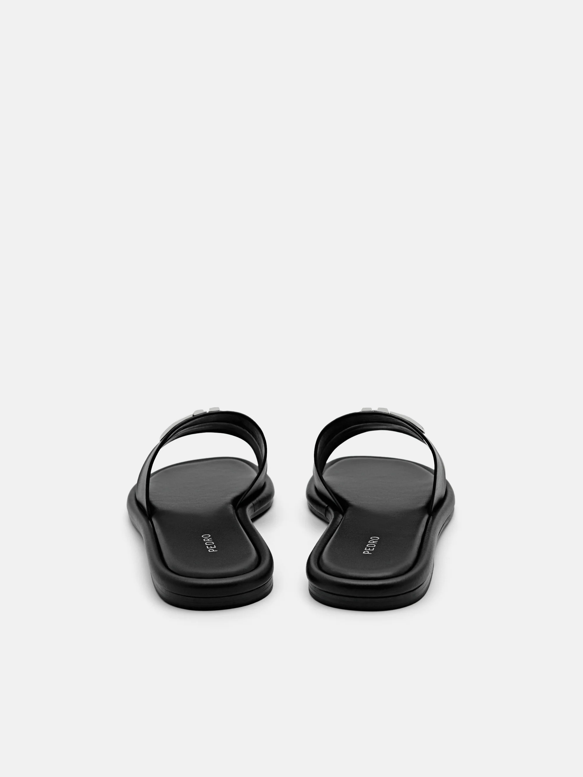PEDRO Icon Leather Slide Sandals - Image 3
