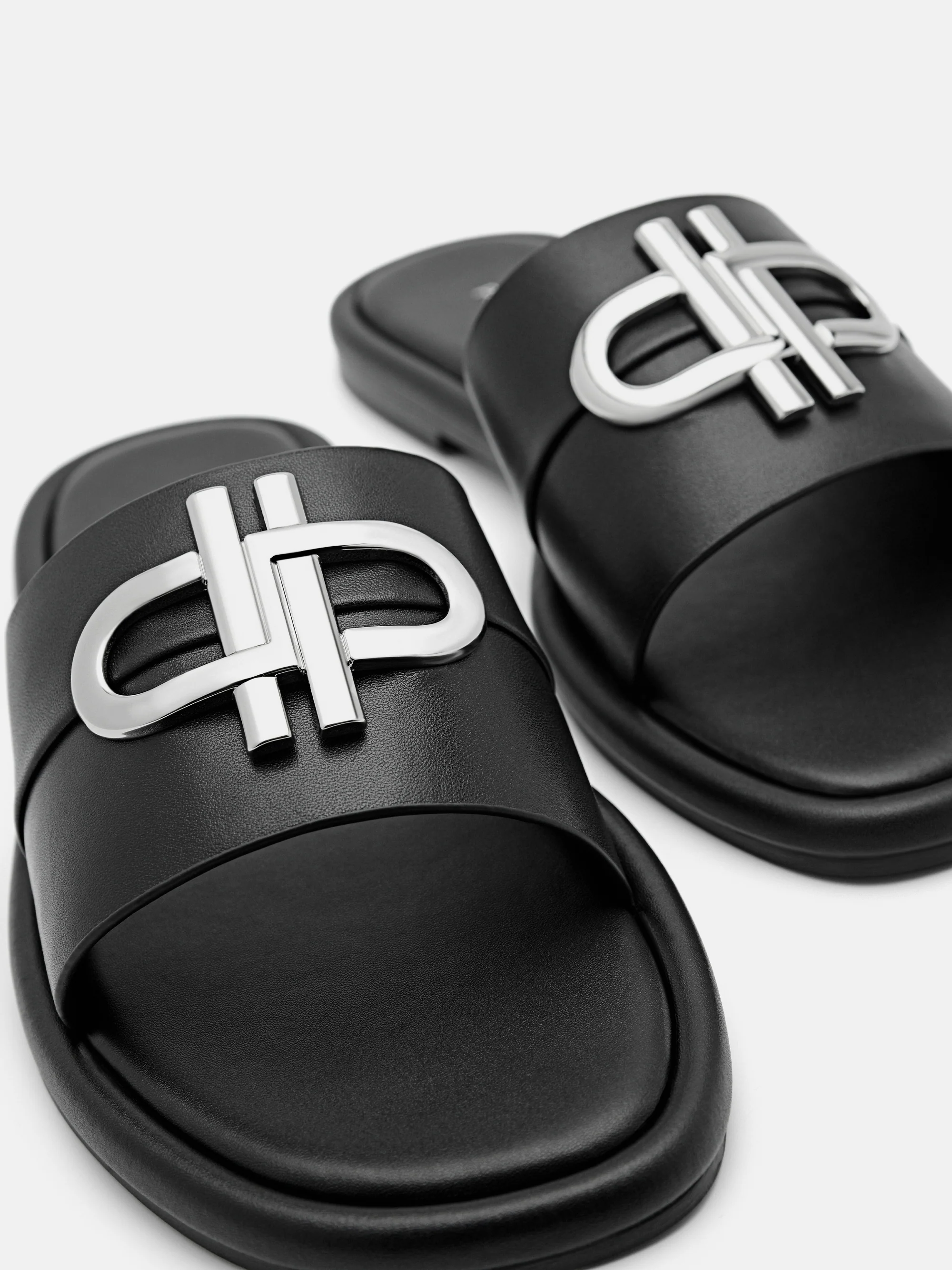 PEDRO Icon Leather Slide Sandals - Image 5