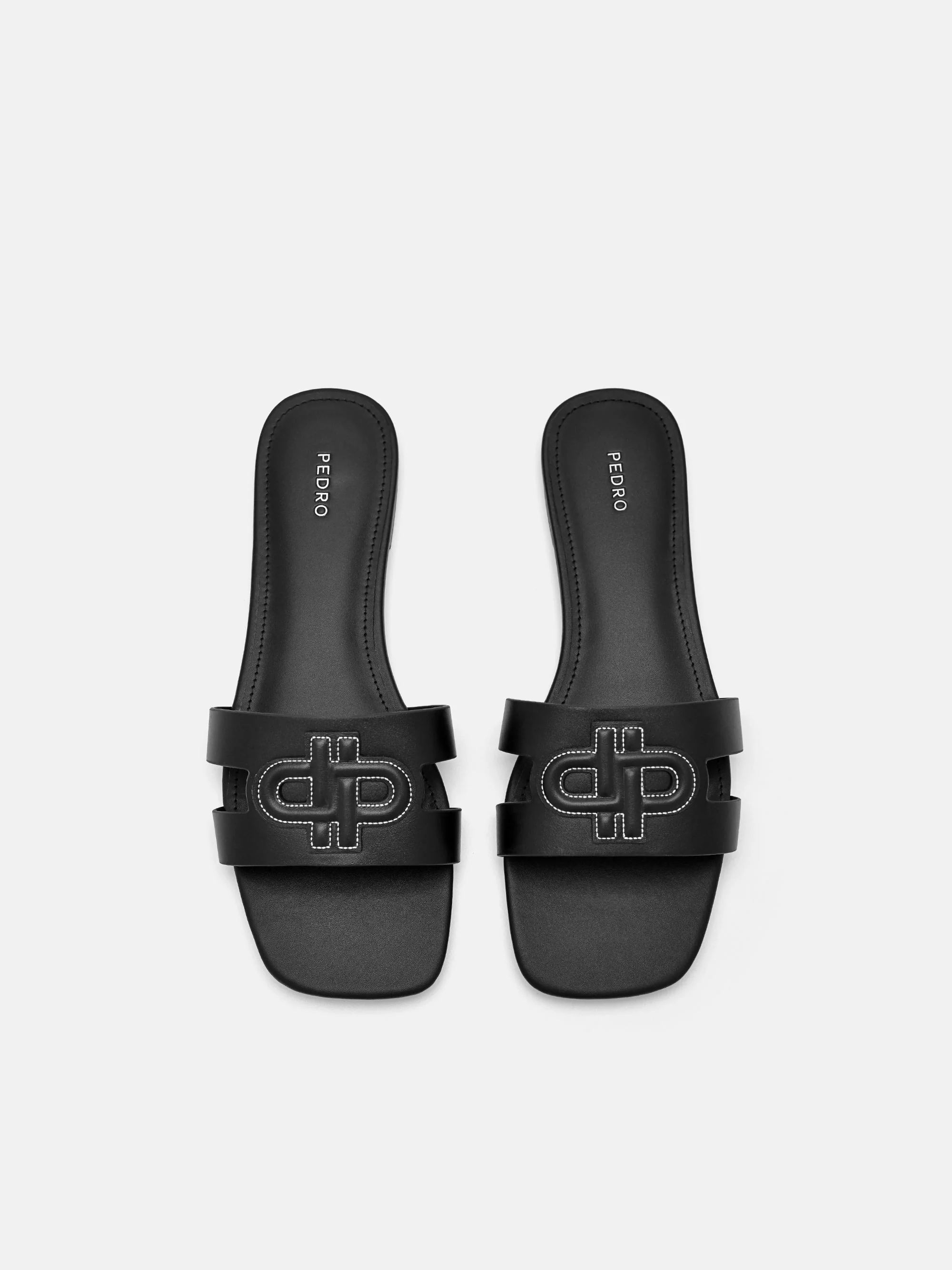 PEDRO Icon Leather Slip-On Sandals - Image 4
