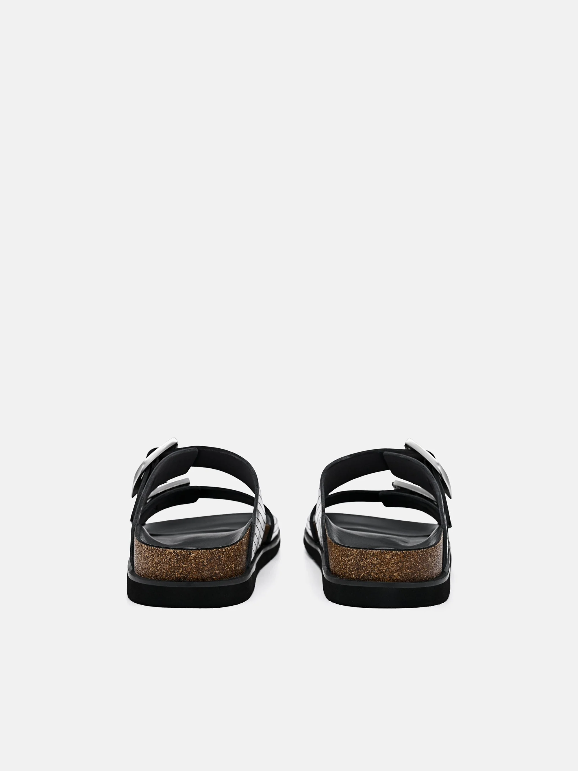 Helix Metallic Leather Sandals - Image 4