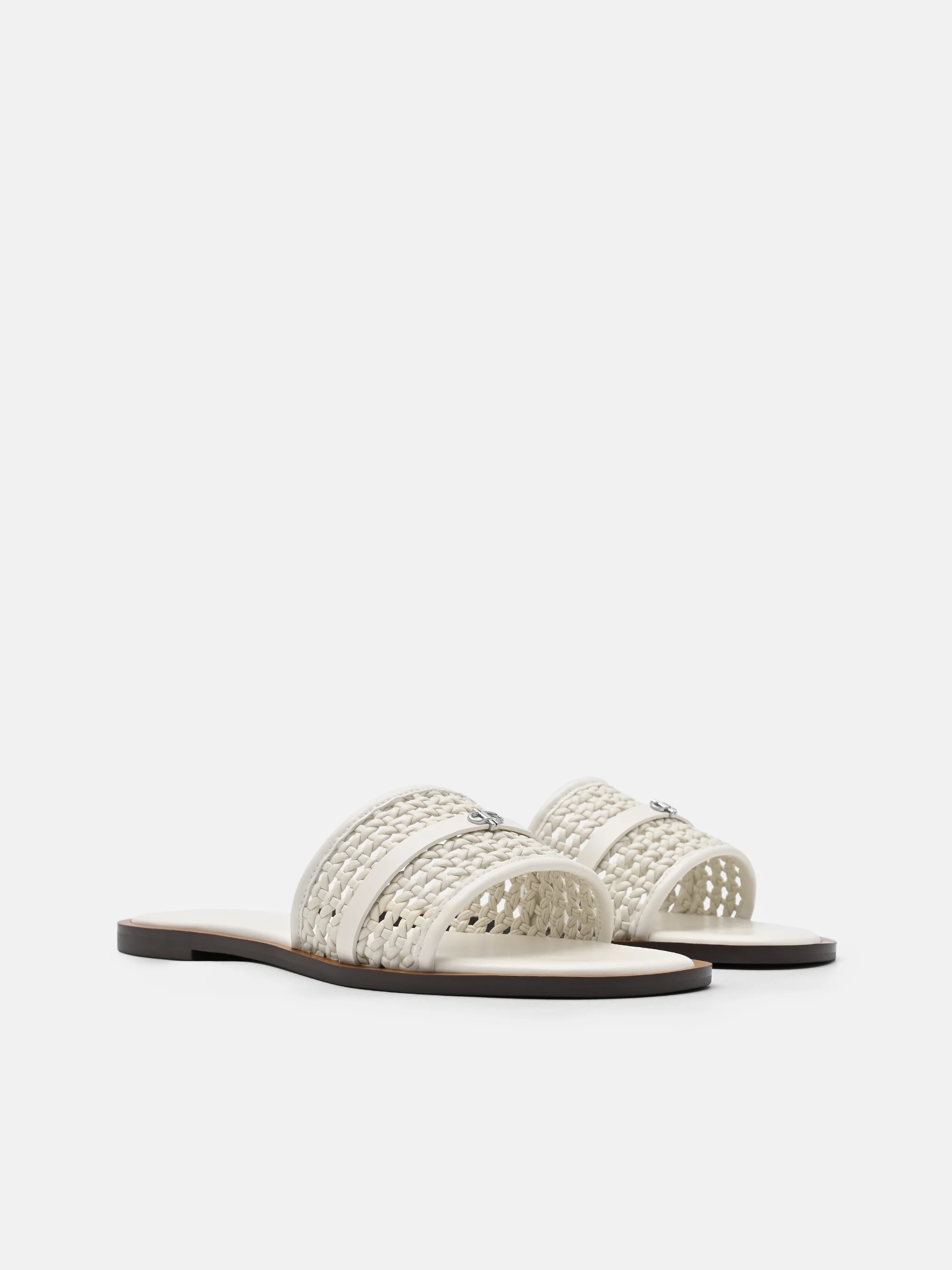 Sadie Woven Slide Sandals - Image 3