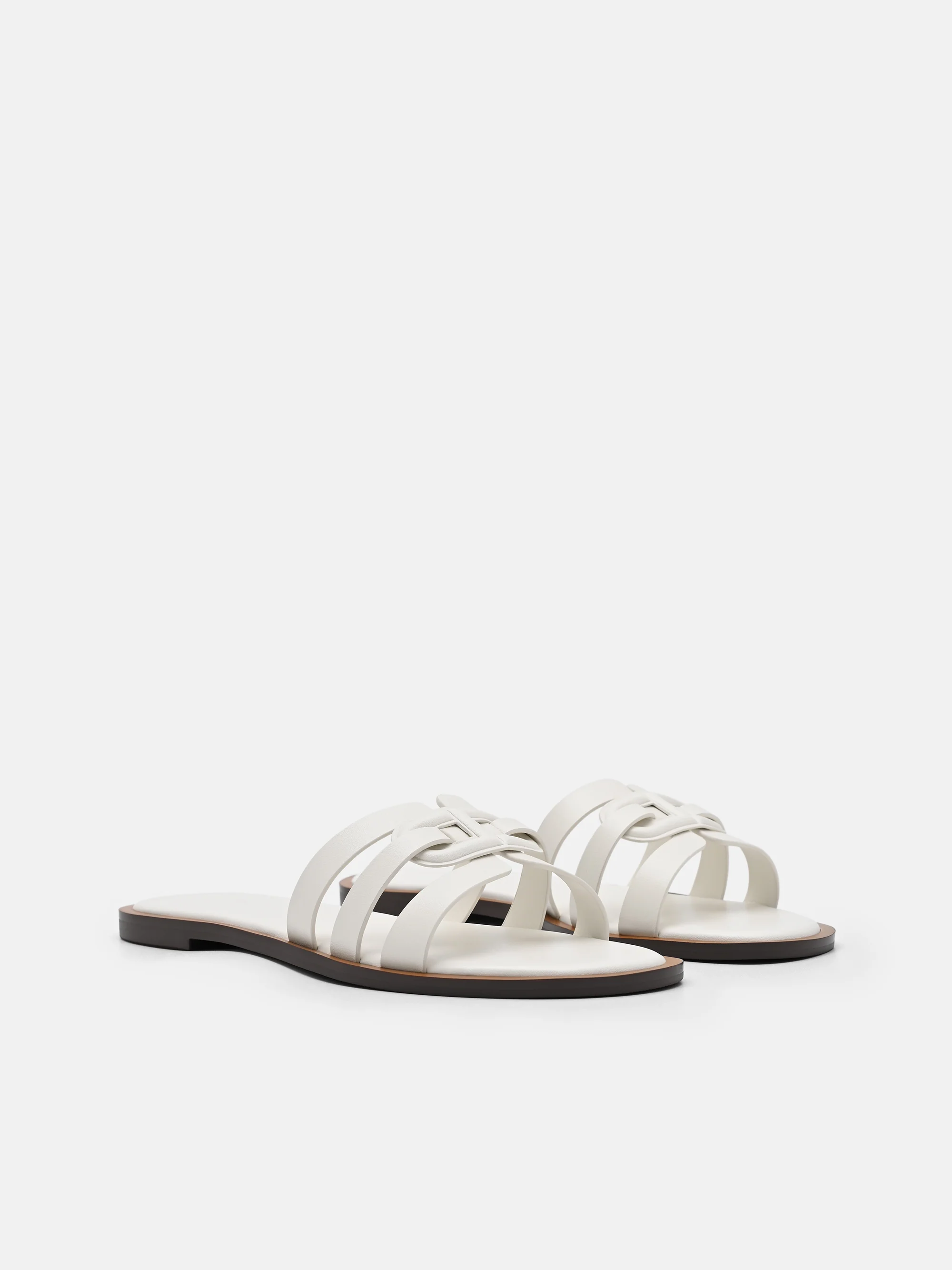Carmel Leather Slide Sandals - Image 3
