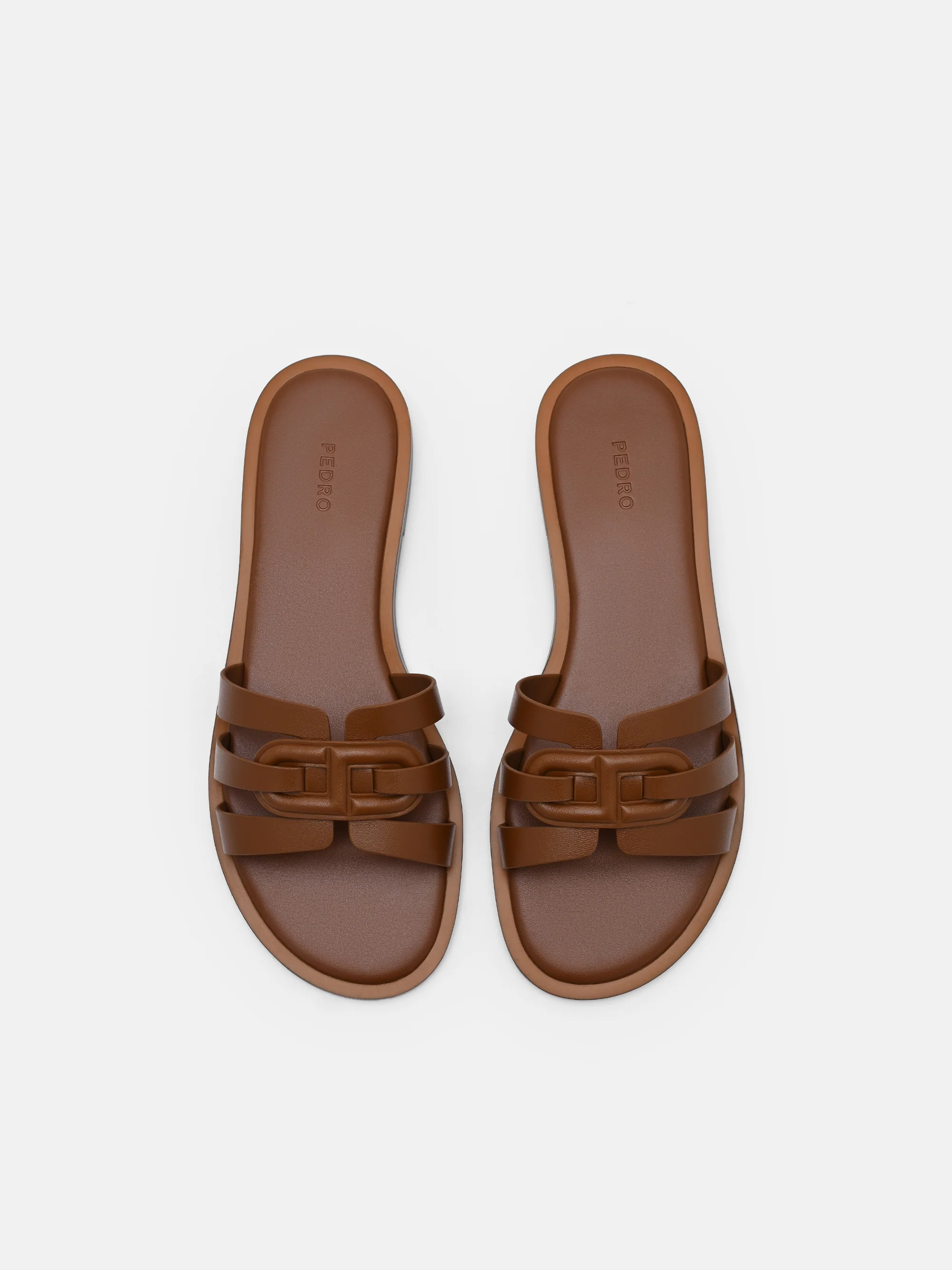 Carmel Leather Slide Sandals - Image 8