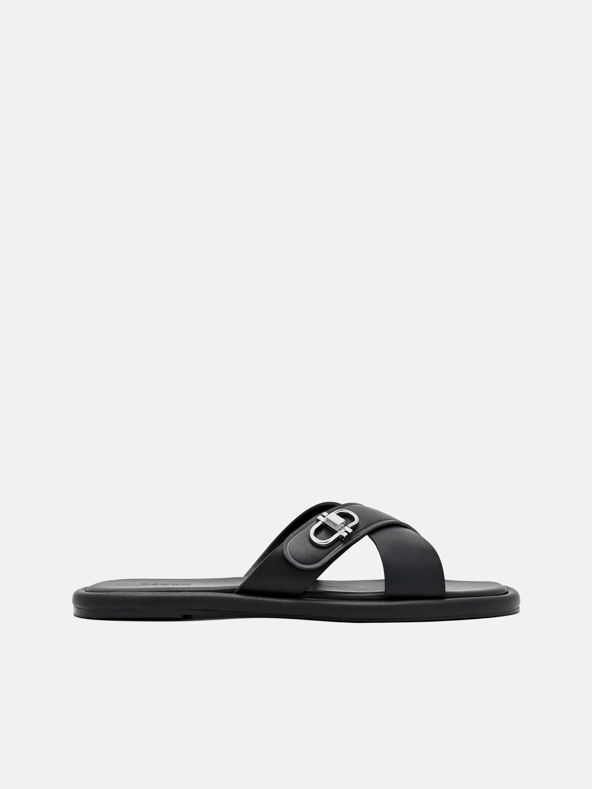 Sienna Leather Cross Sandals - Image 12