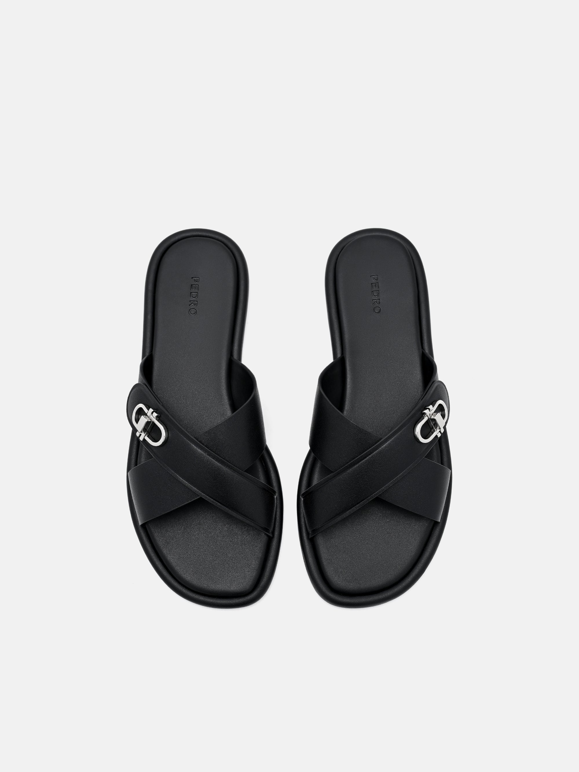 Sienna Leather Cross Sandals - Image 13